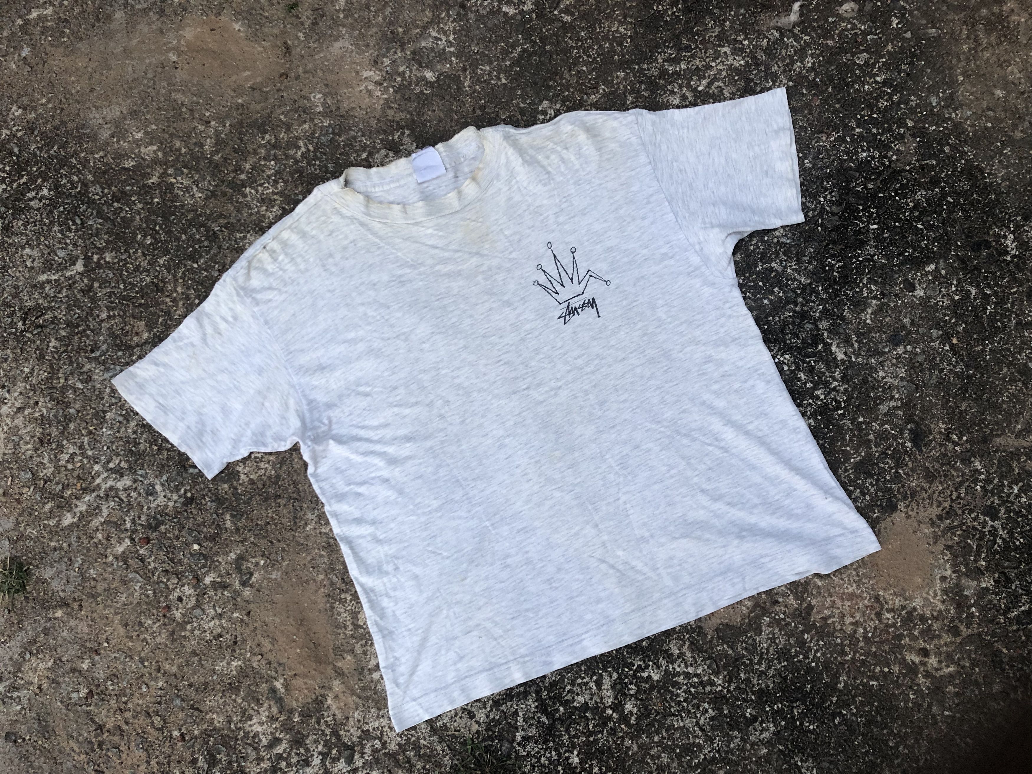 Stussy 🔥Vintage OG Old STUSSY 'CROWN' Streetwear Skate T-Shirt XL Size US L / EU 52-54 / 3 - 1 Thumbnail