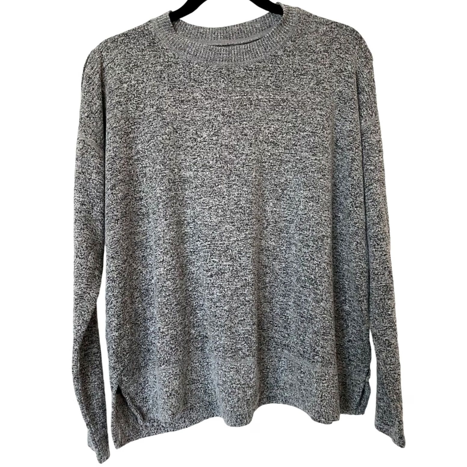 Lucky Brand Lucky Brand Women's Lightweight Gray Crew Neck Sweater Pullover - Medium Size M / US 6-8 / IT 42-44 - 2 Thumbnail