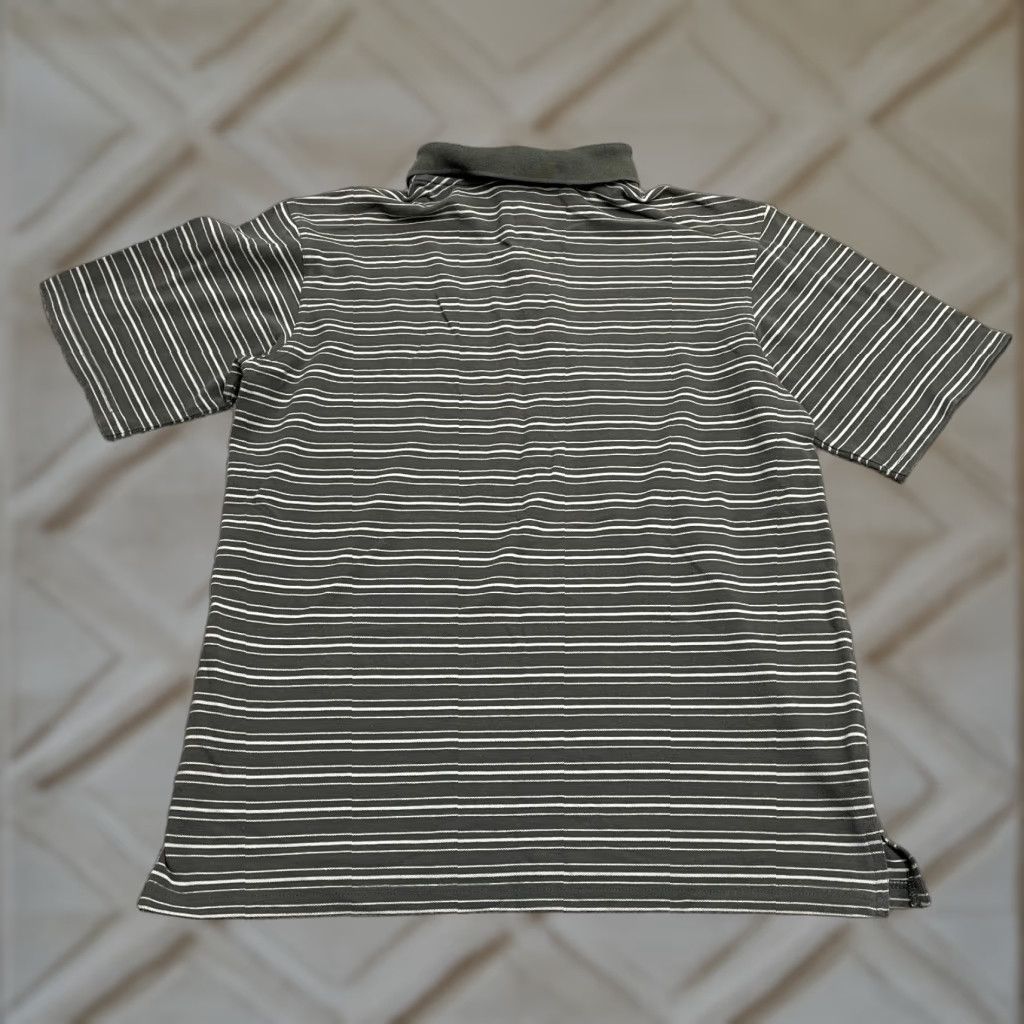 Vintage Columbia Omni Wick Polo Shirt Mens Medium Gray White Striped Short Sleeve Casual Shirt Size US M / EU 48-50 / 2 - 1 Thumbnail