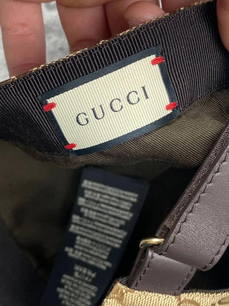 Gucci Gucci Monogram GG Canvas Baseball Cap One Size Beige Size ONE SIZE - 7 Thumbnail