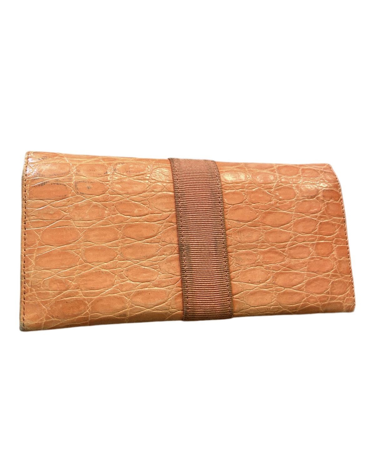 Salvatore Ferragamo Ferragamo Orange Leather Long Wallet Size ONE SIZE - 2 Thumbnail