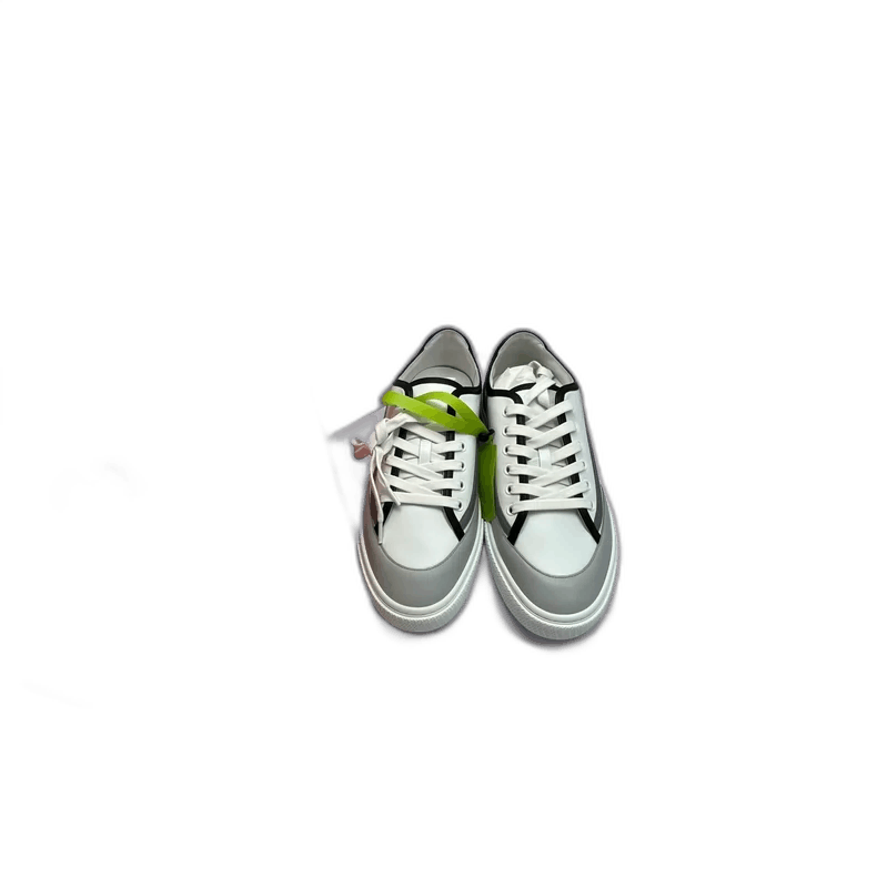 Hermes Hermes White Gray Paneled Sneakers Size 40.5-yf Size US 10.5 / EU 43-44 - 1 Thumbnail