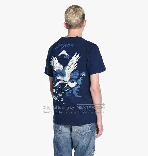 Blue Blue Japan Blue Blue Japan Indigo Handmade Short Sleeve T. Size US S / EU 44-46 / 1 - 8 Thumbnail