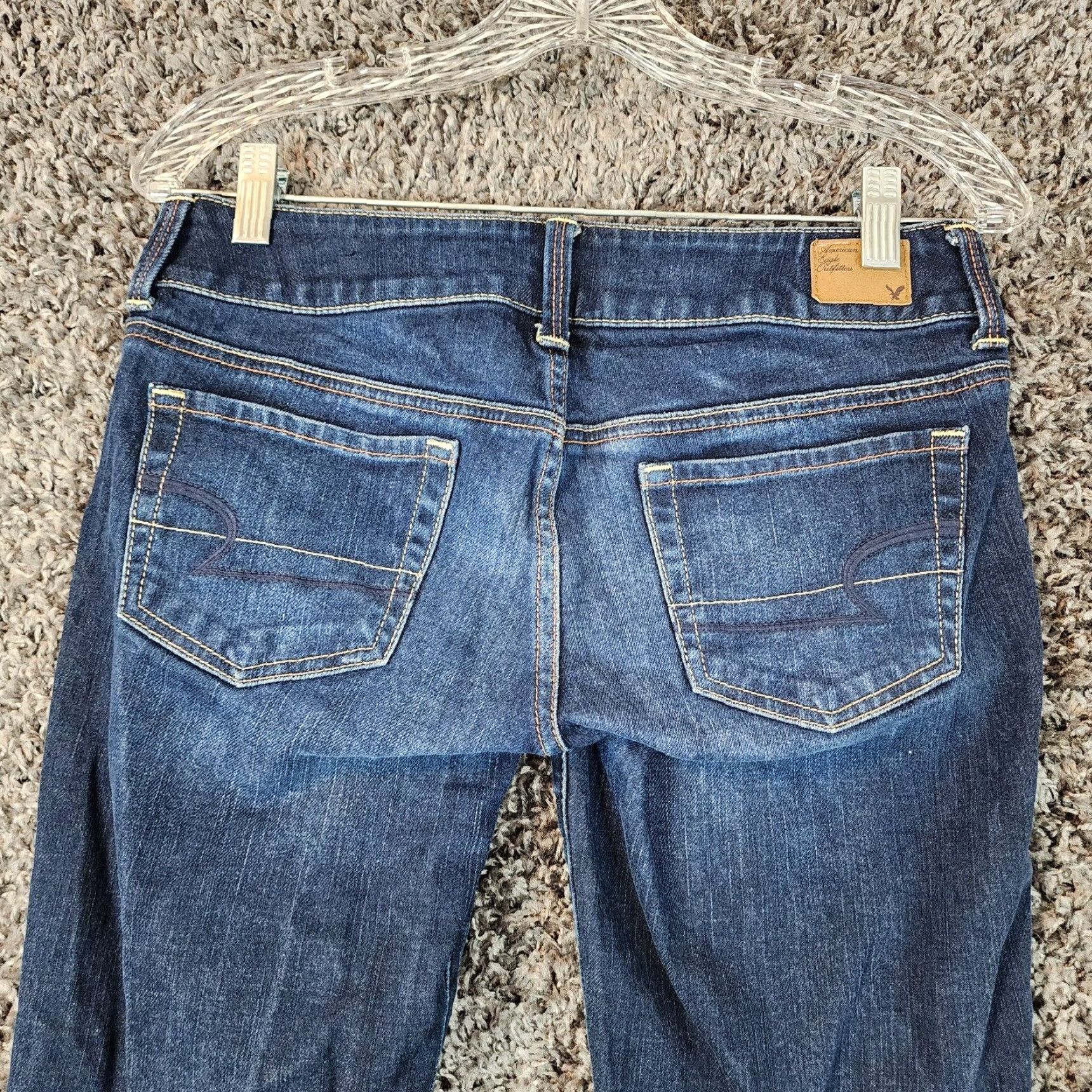 American Eagle Outfitters VINTAGE American Eagle Artist Jeans Women Size 4 Waist 30 Inseam 24 Stretch Blue - Womens Jeans Size 27" / US 4 / IT 40 - 7 Thumbnail