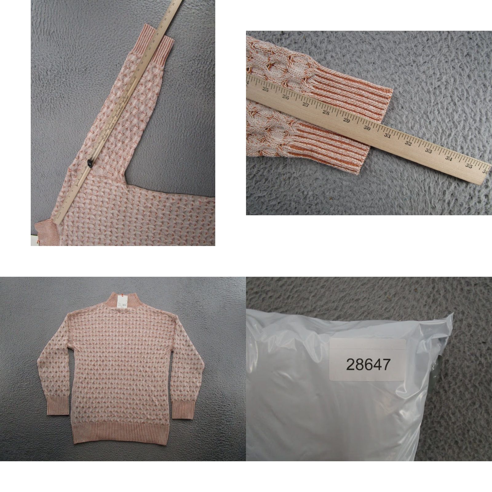 Vintage VINTAGE Knox Rose Geometric Knit Pullover Sweater Women's XS Mock Neck NEW Size XS / US 0-2 / IT 36-38 - 8 Thumbnail