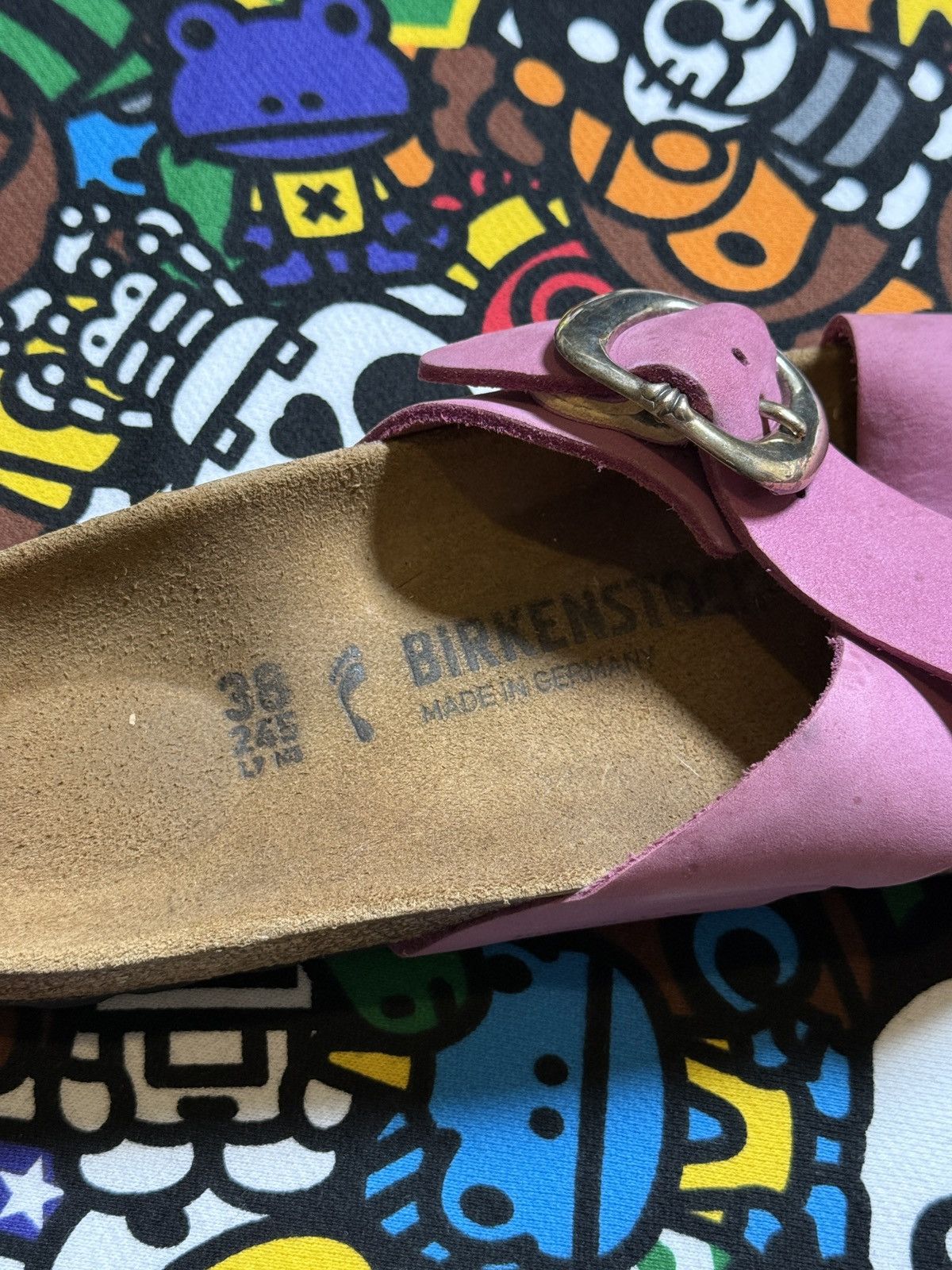 Birkenstock × Chrome Hearts Chrome Hearts X Birkenstock Pink Gunslinger Sandals Size US 7 / IT 37 - 4 Thumbnail