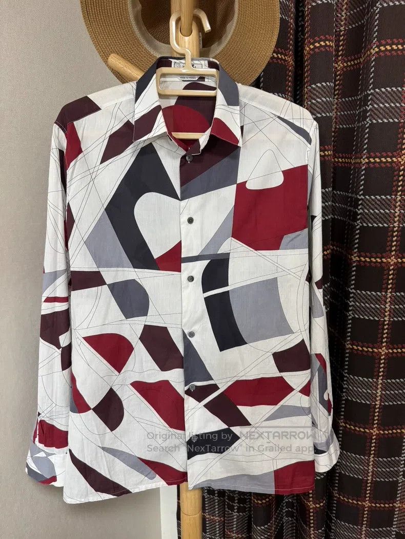 Hermes Hermes size 38 Shirt with classic pattern and color design Size US M / EU 48-50 / 2 - 1 Thumbnail