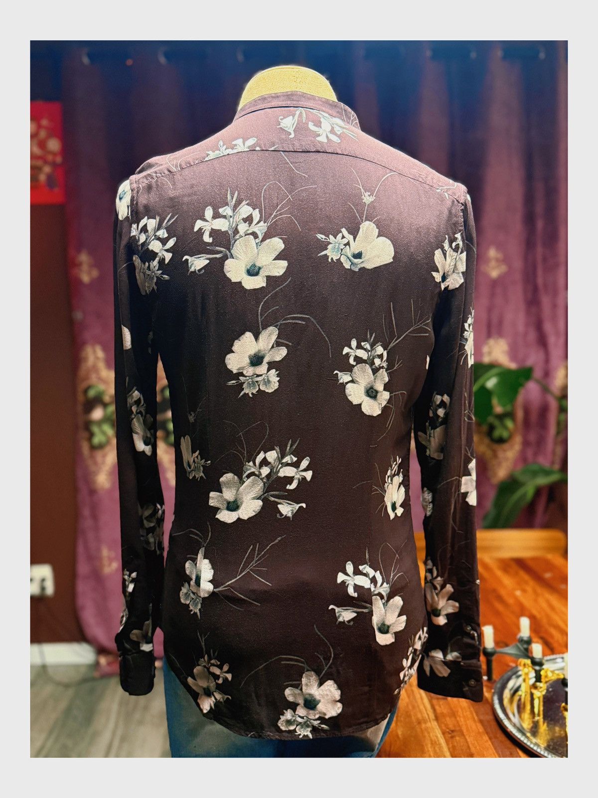 Reiss REISS Slim Fit Floral Shirt – Size M Size US M / EU 48-50 / 2 - 6 Thumbnail