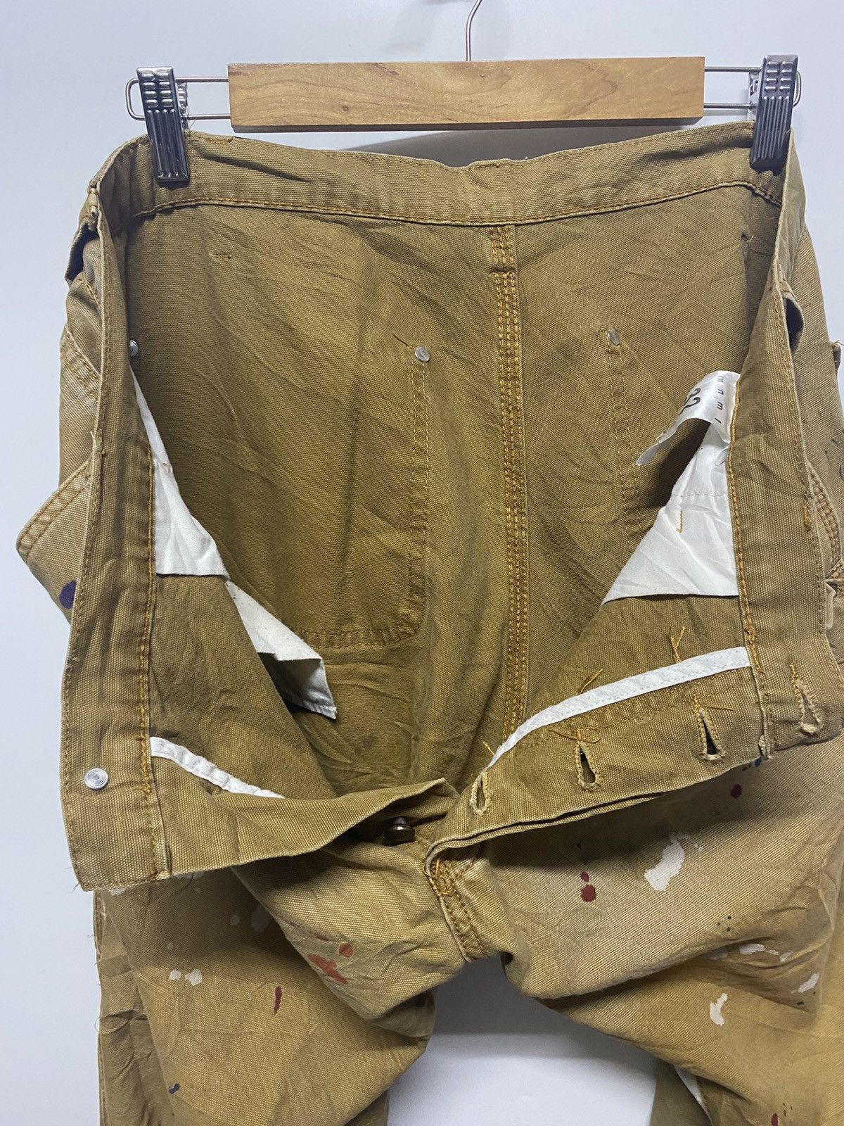 Japanese Brand × MNML MNML Japanese Brand Distressed Carpenter Bootcut Pants Size US 36 / EU 52 - 21 Thumbnail