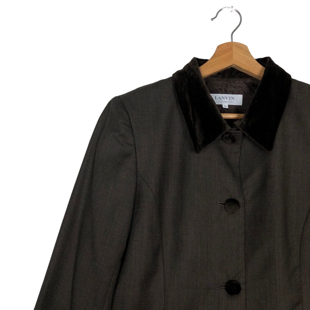 Japanese Brand 👍Vintage Lanvin La Collection Velvet Jacket Size M / US 6-8 / IT 42-44 - 7 Thumbnail