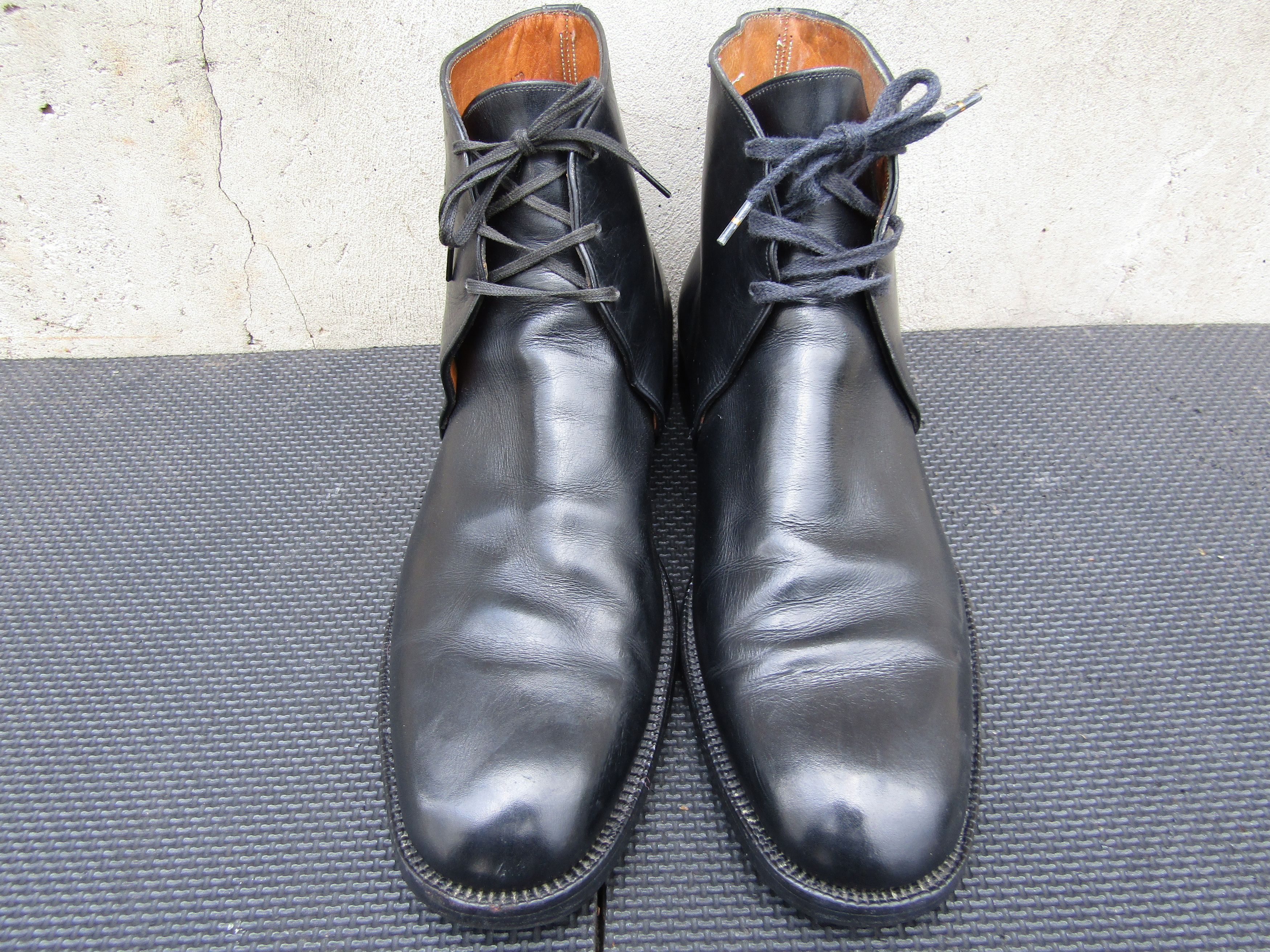 Crockett & Jones Vintage CROCKETT & JONES 1971 Mens Black Chukka Size US 8.5 / EU 41-42 - 4 Thumbnail