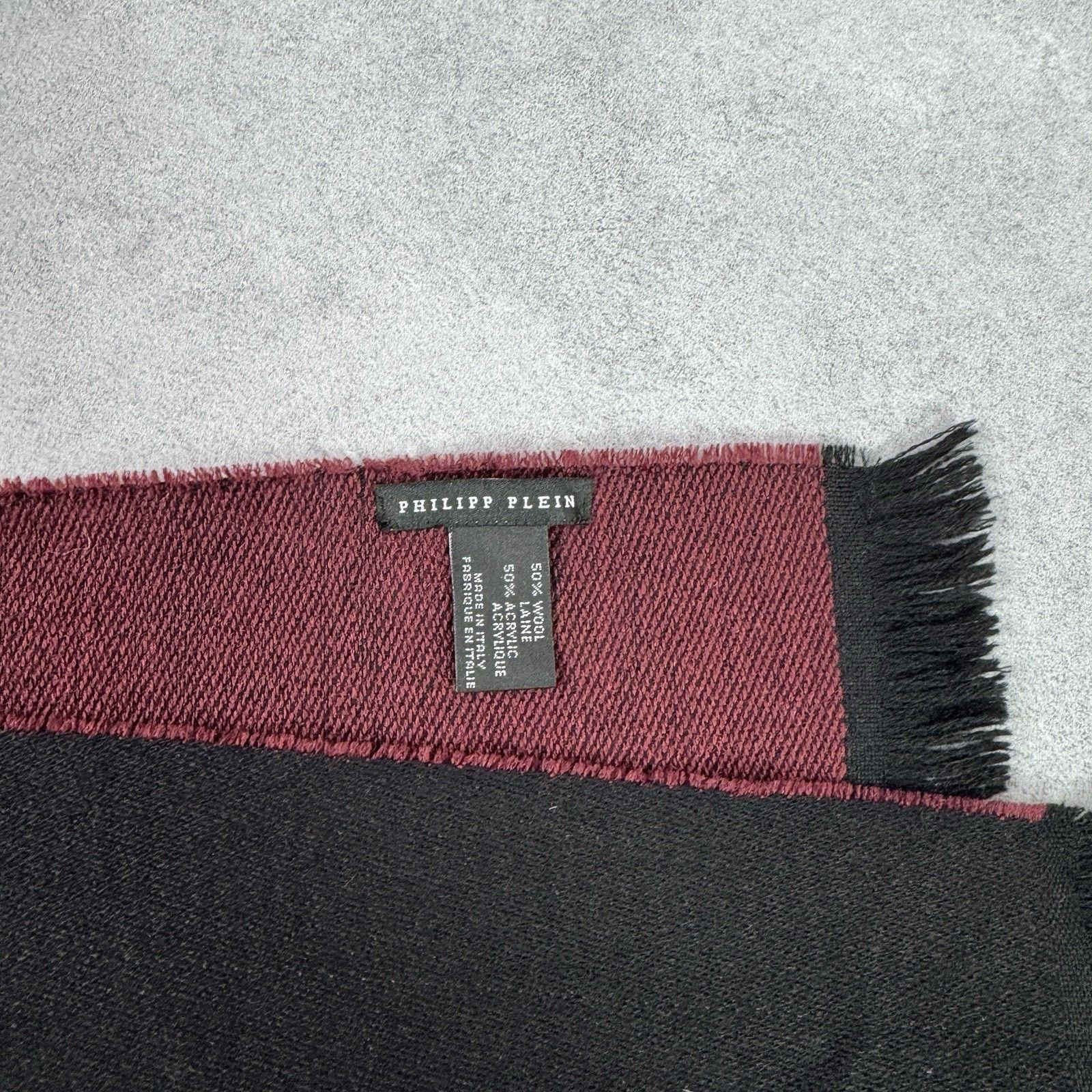 Philipp Plein Philipp Plein Men Scarf Big Logo Size ONE SIZE - 2 Thumbnail