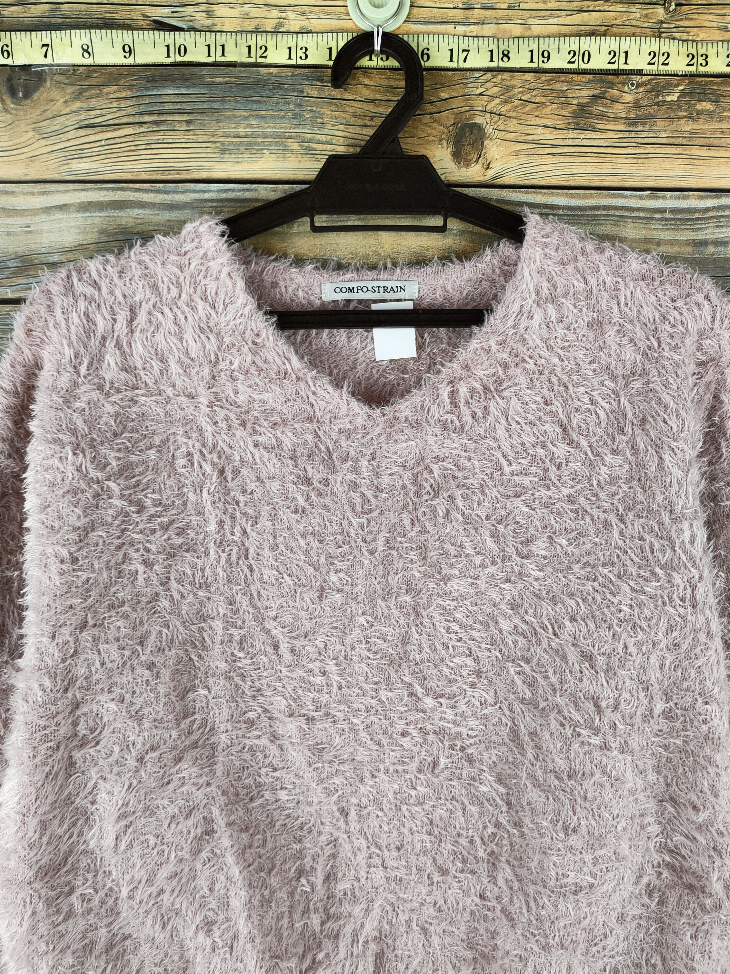 Japanese Brand DL Comfo-strain Soft Pink Fur Mohair Knitwear #46-493 Size M / US 6-8 / IT 42-44 - 2 Thumbnail