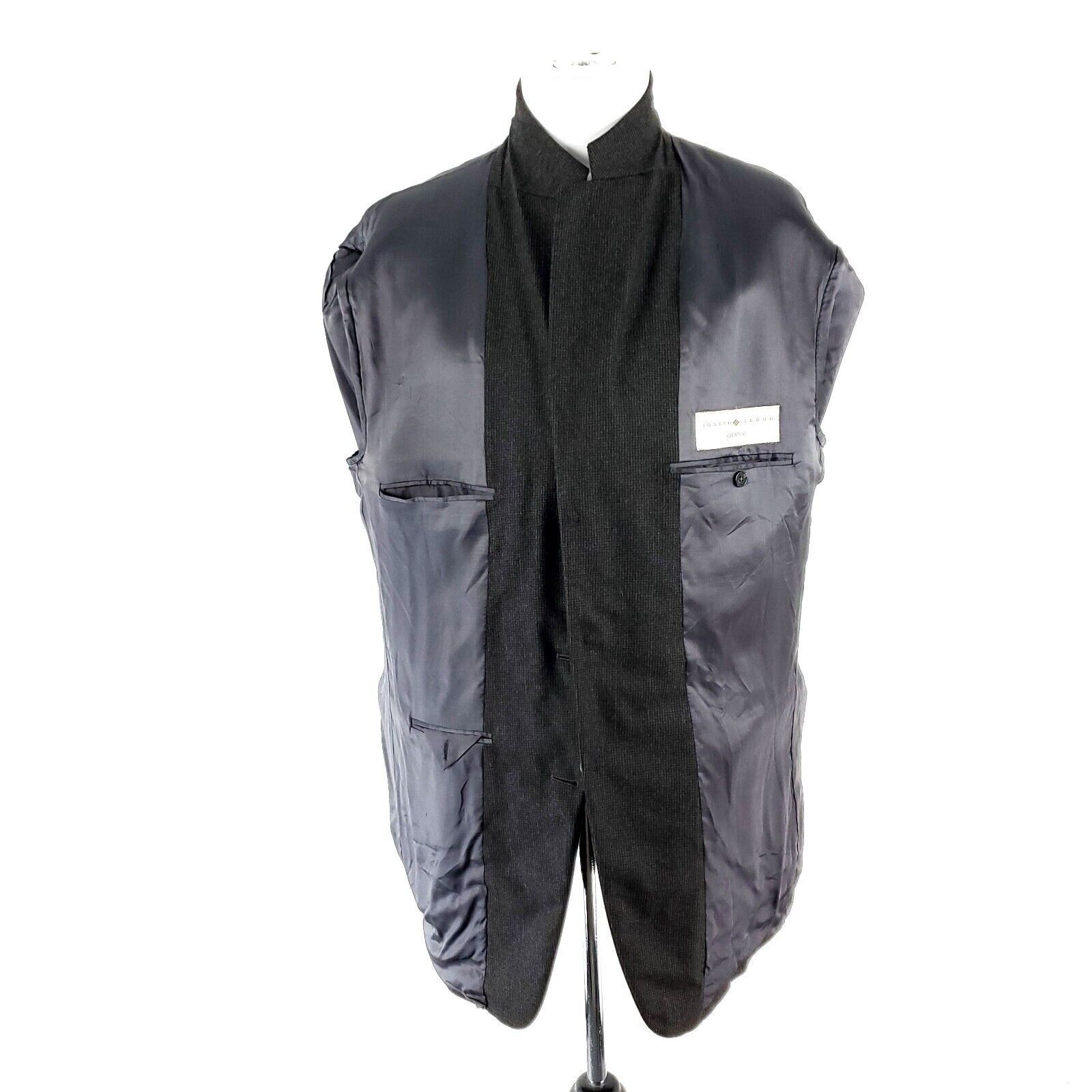 Joseph Abboud Joseph Abboud Flannel Wool 3 Button Sport Coat 42R OR Slim F Size 42R - 9 Thumbnail