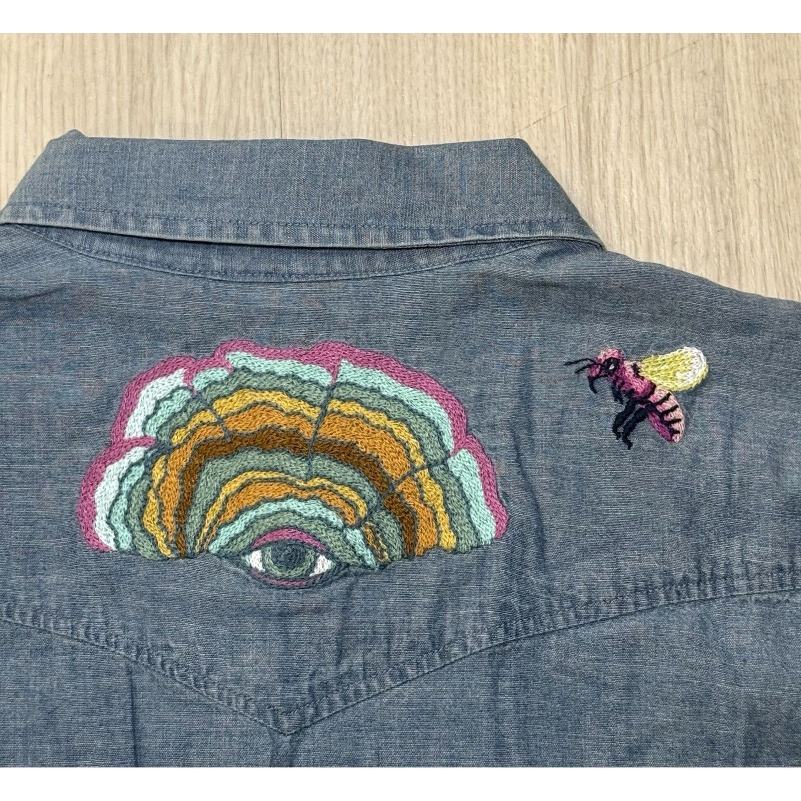 Howler Brothers Howler Brothers Novato Shirt XL Blue Embroidered Mutations: Sauerkraut Fort Lonesome Western 70s Mens Size US XL / EU 56 / 4 - 5 Thumbnail