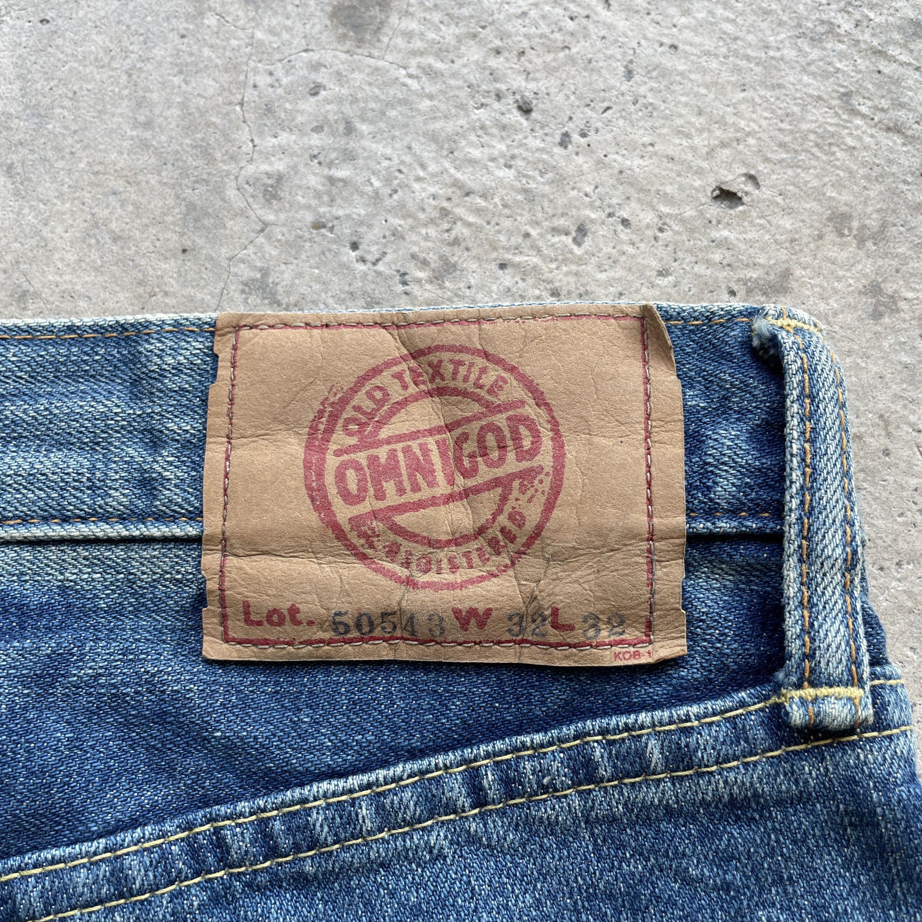 OMNIGOD Vintage OMNIGOD Denim Distressed Selvedge Faded Jeans Pants Size US 32 / EU 48 - 14 Thumbnail