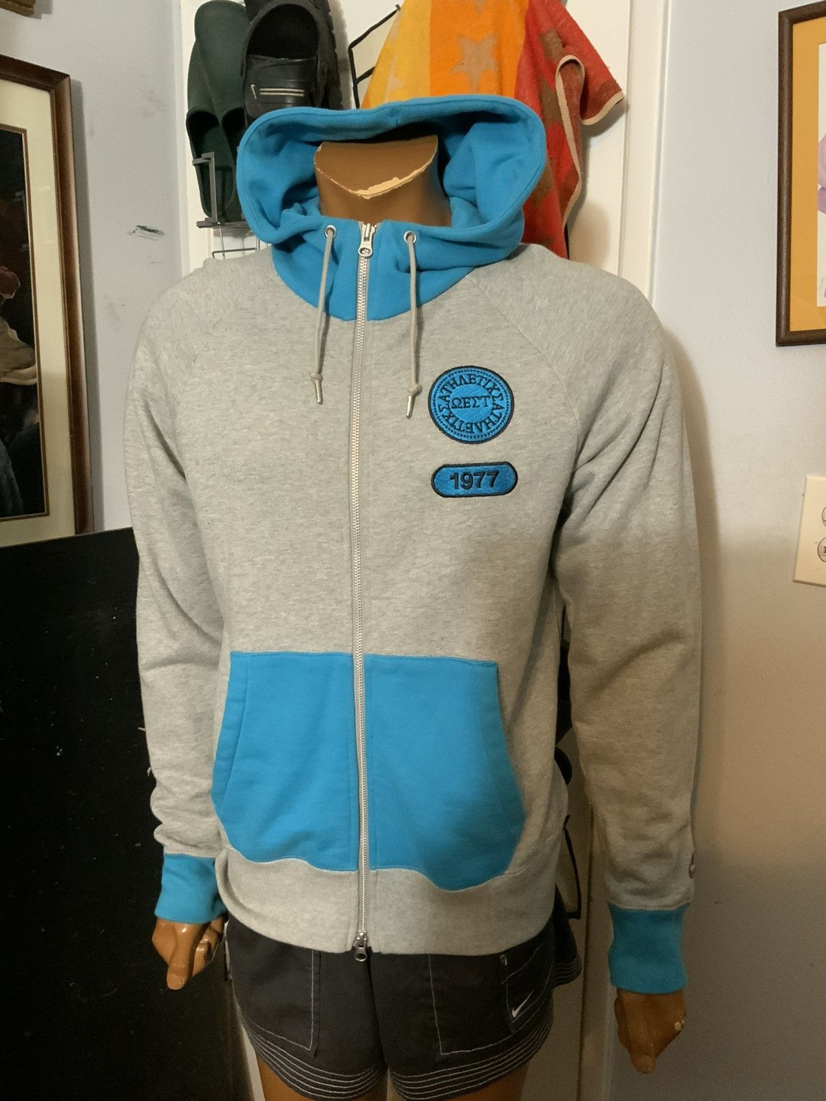 Nike Nike NSW Greek Letter Fraternity Alpha Aw77 1977 Zip Hoodie Size US S / EU 44-46 / 1 - 11 Thumbnail