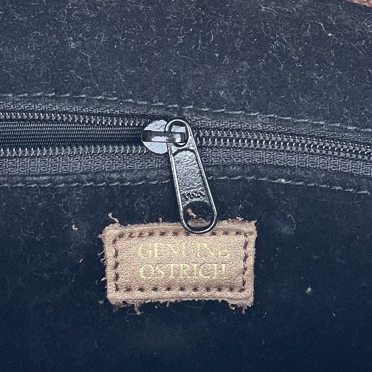 Leather Genuine Ostrich Leather Handbag Size ONE SIZE - 11 Thumbnail