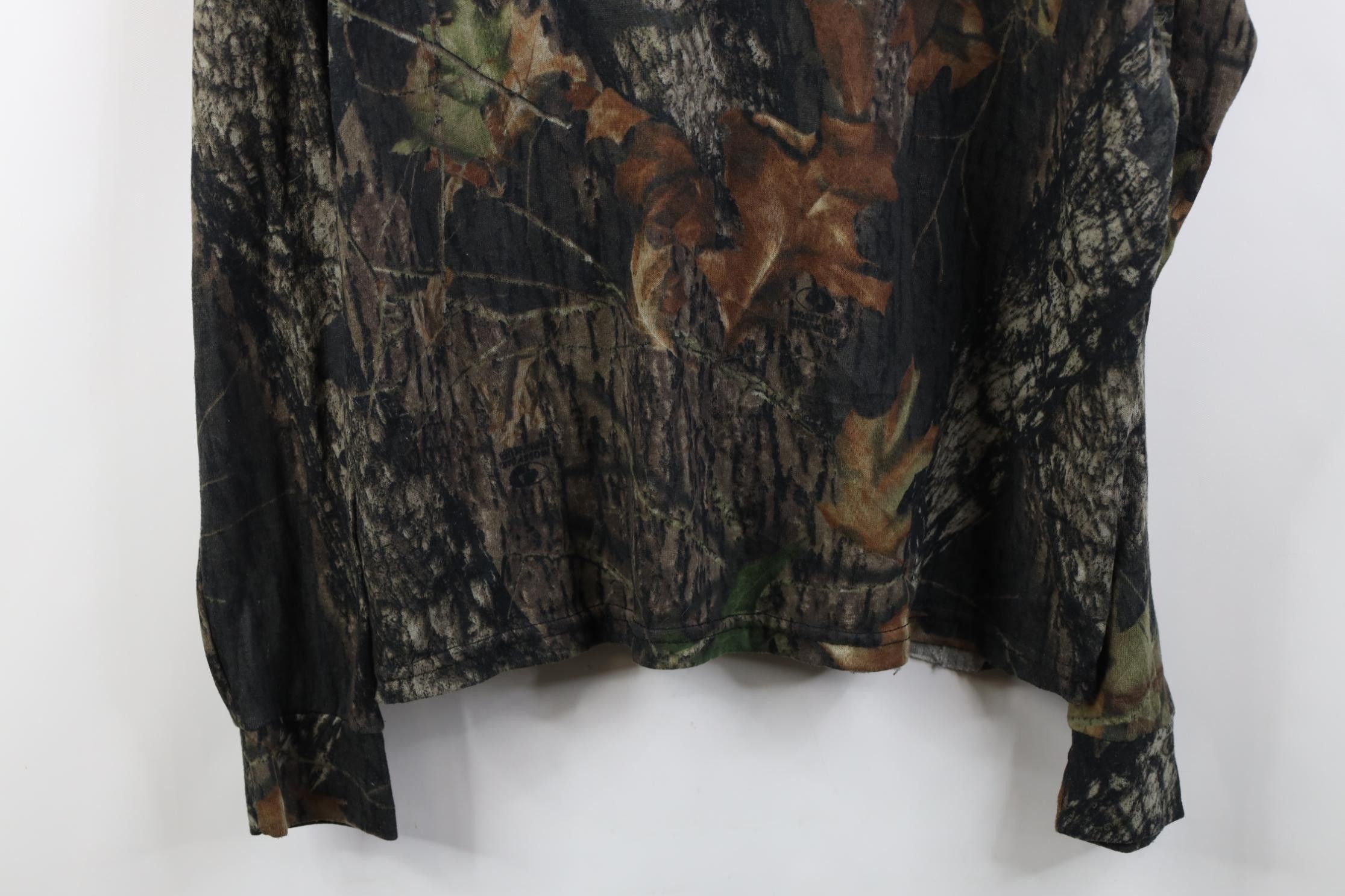 Vintage Vintage 90s Streetwear Mossy Oak Camouflage Thermal T-Shirt Size US XXL / EU 58 / 5 - 3 Thumbnail