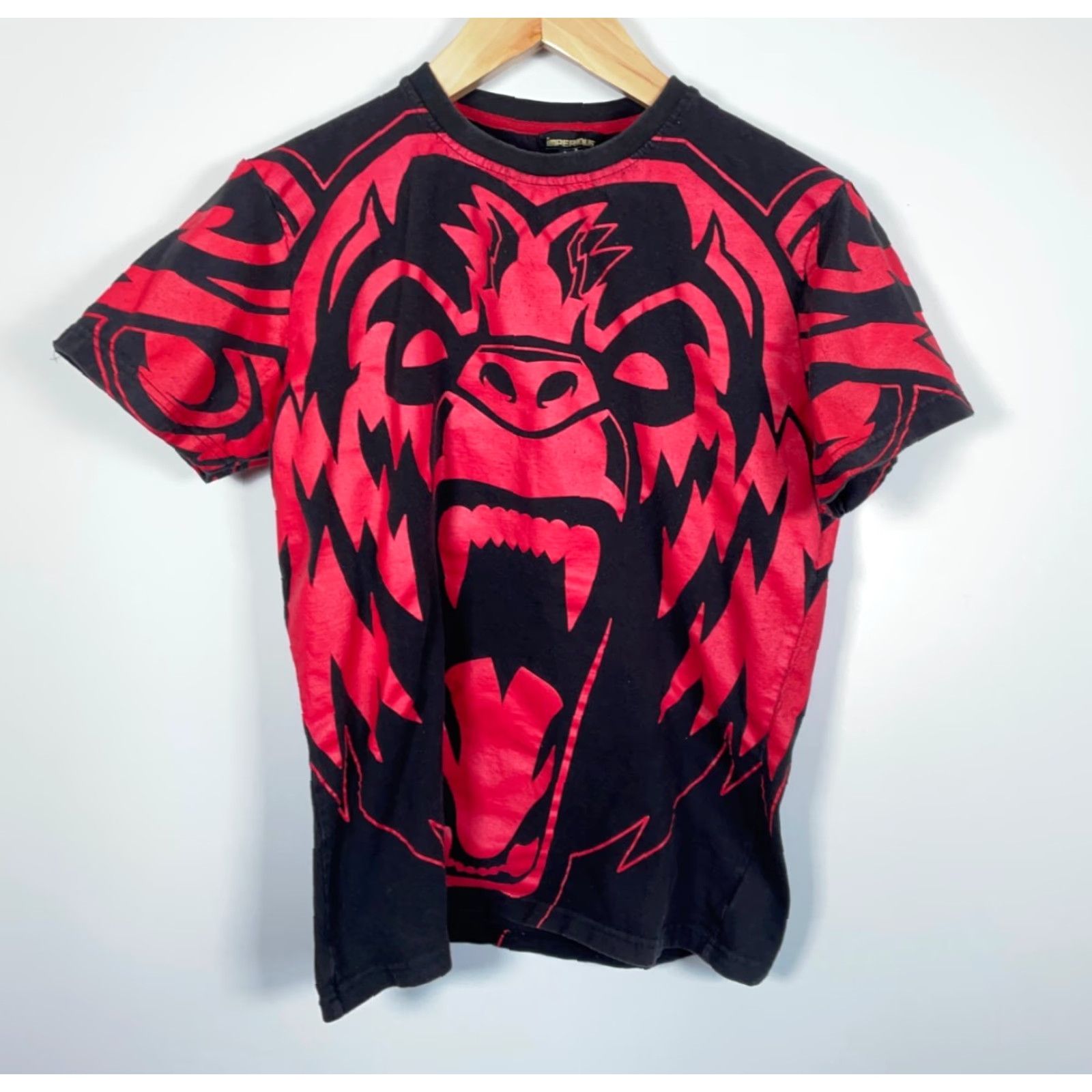 Vintage Imperious Gorilla AOP T-Shirt Adult Large Black Red Ape All Over Print Size US L / EU 52-54 / 3 - 2 Thumbnail