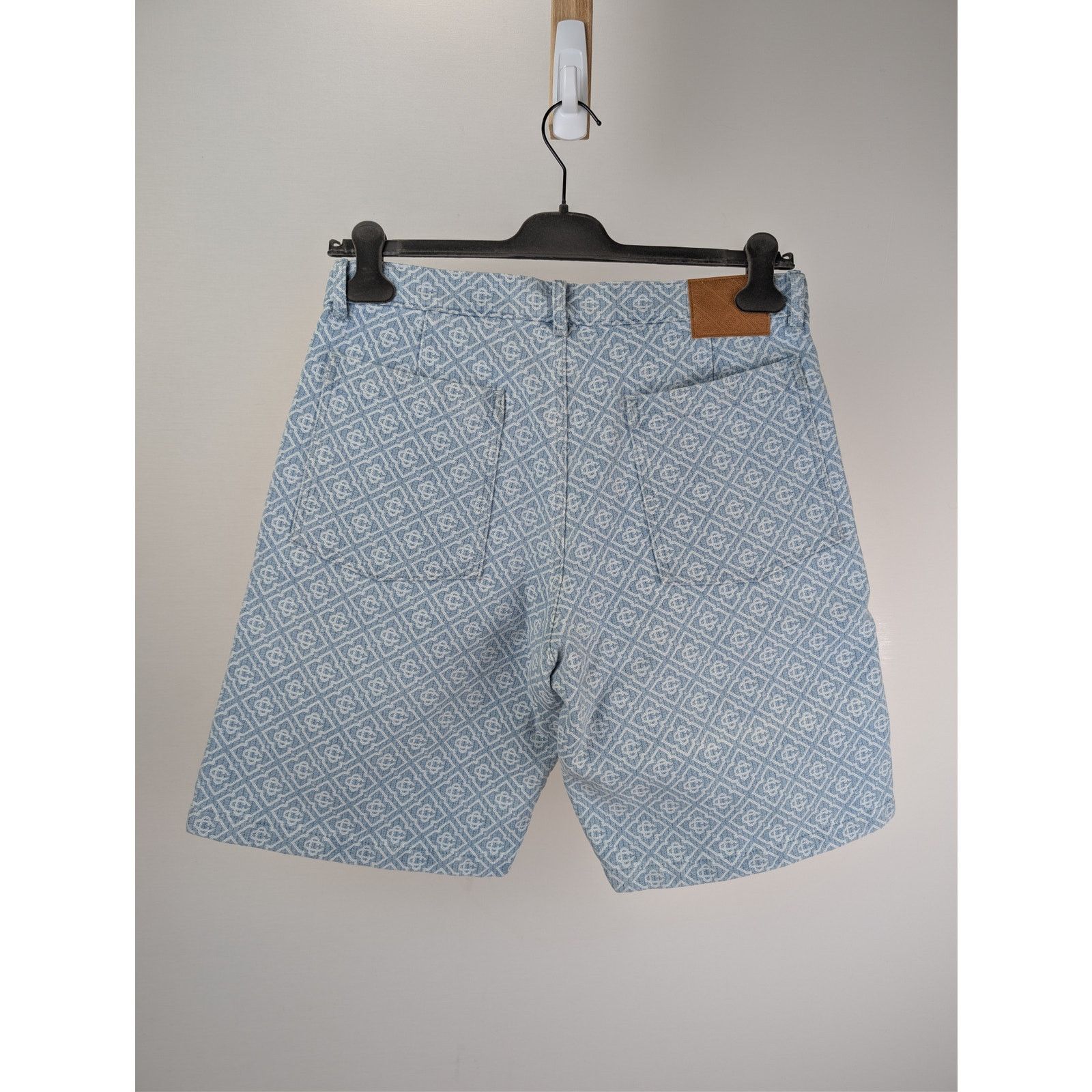 Casablanca o1rshd1 Denim Relaxed Monogram Denim Shorts in Washed Blue Size US 32 / EU 48 - 10 Thumbnail