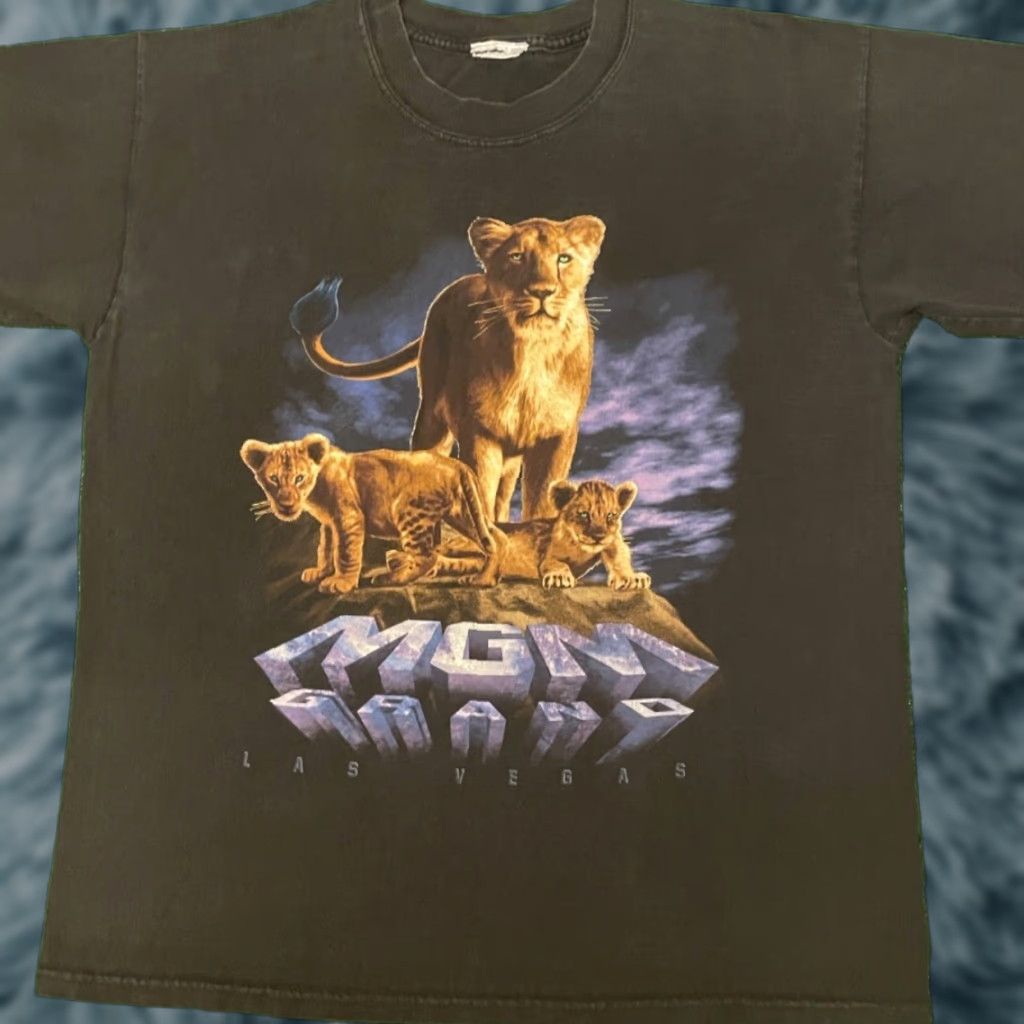 Vintage VINTAGE MGM Grand Las Vegas Lions Graphic Shirt Mens Size M Black 90s VTG Lions MGM Grand 90s Shirt Mens Size US M / EU 48-50 / 2 - 1 Thumbnail