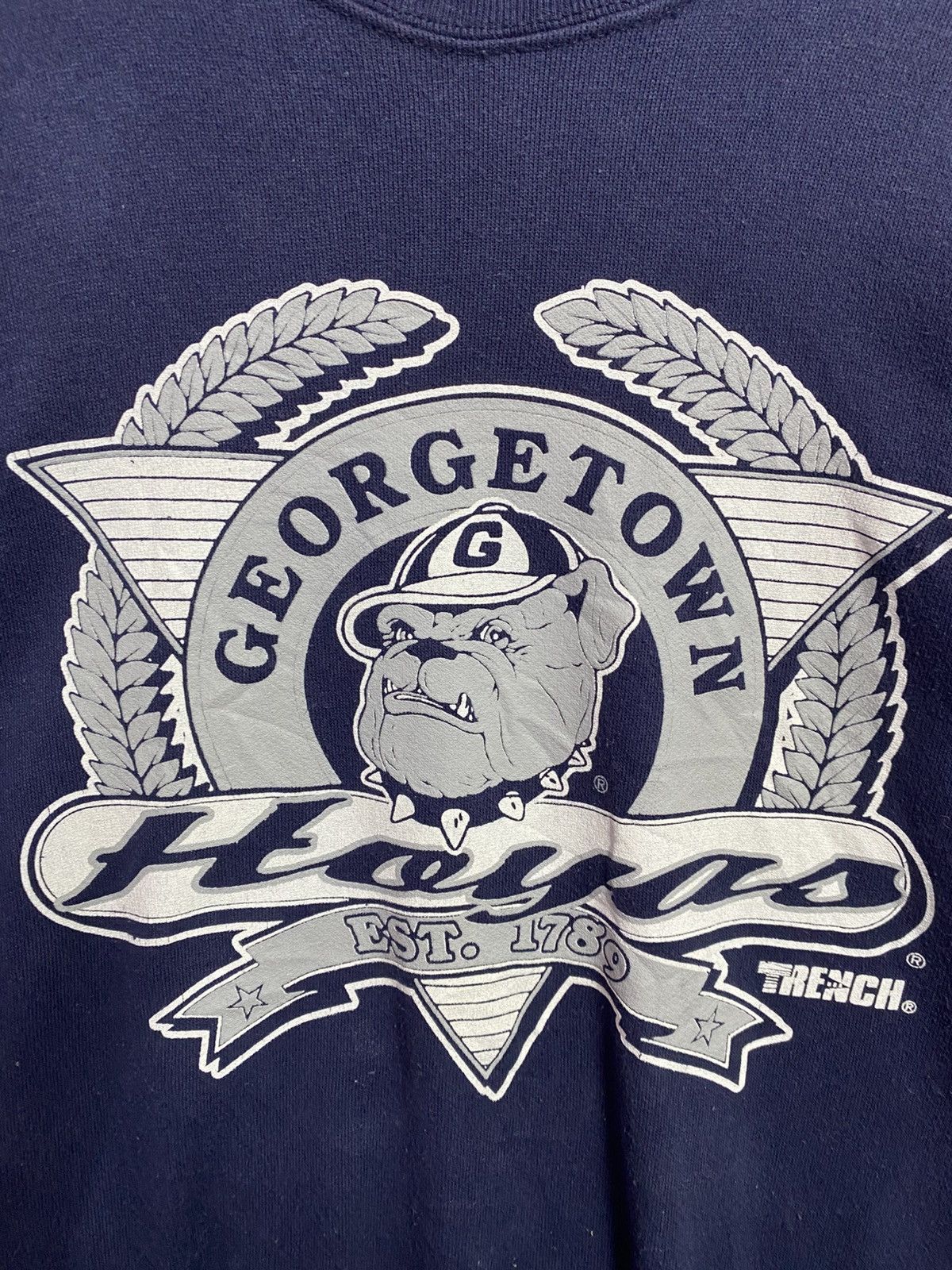 Vintage vintage Georgetown Hoyas university crewneck sweatshirt Size US XL / EU 56 / 4 - 2 Thumbnail