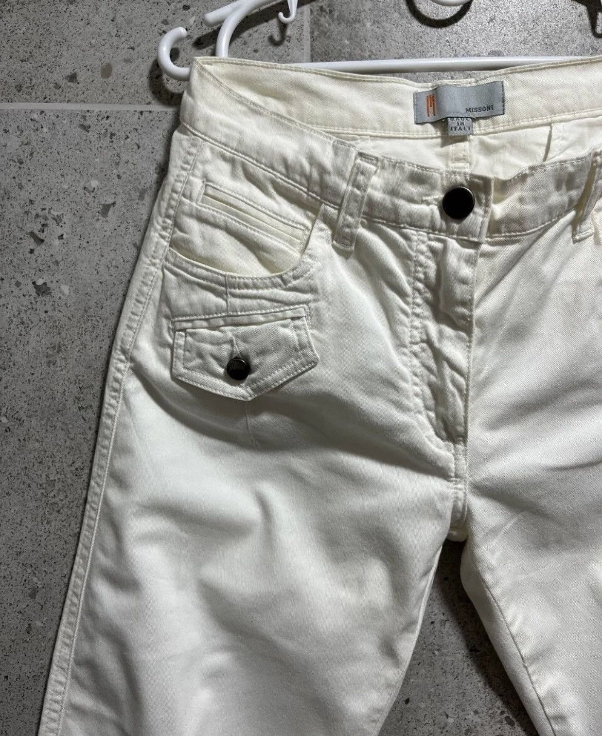 Missoni Missoni White Jeans Size 29" - 3 Thumbnail