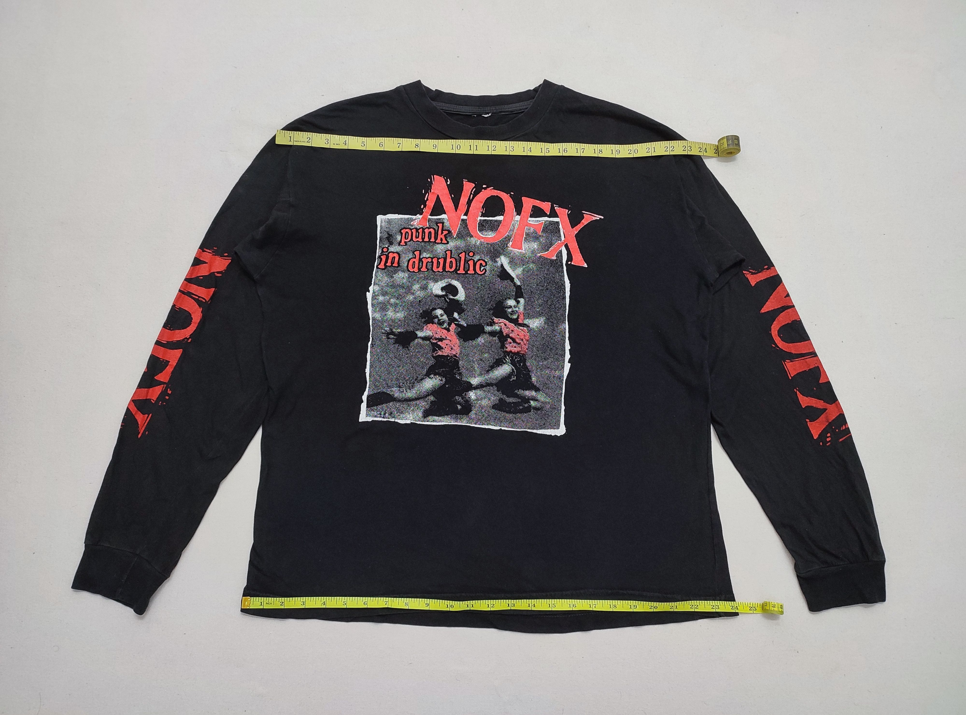 Vintage Vintage 1990s NOFX Punk In Drublic Album Long Sleeve Tee Size US XL / EU 56 / 4 - 4 Thumbnail
