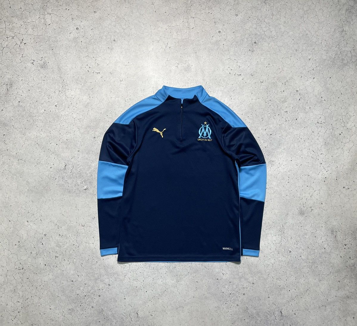 Puma Puma FC Olympique Marseille Soccer Track Suit Jacket Pants Size US 32 / EU 48 - 2 Thumbnail