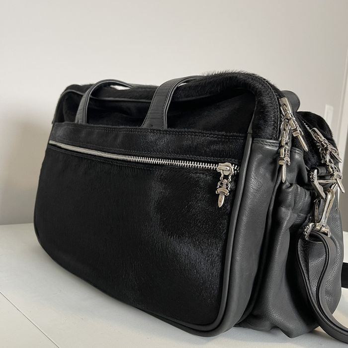 Chrome Hearts Chrome Hearts Calf Hair Leather Diaper Bag Duffle HOC