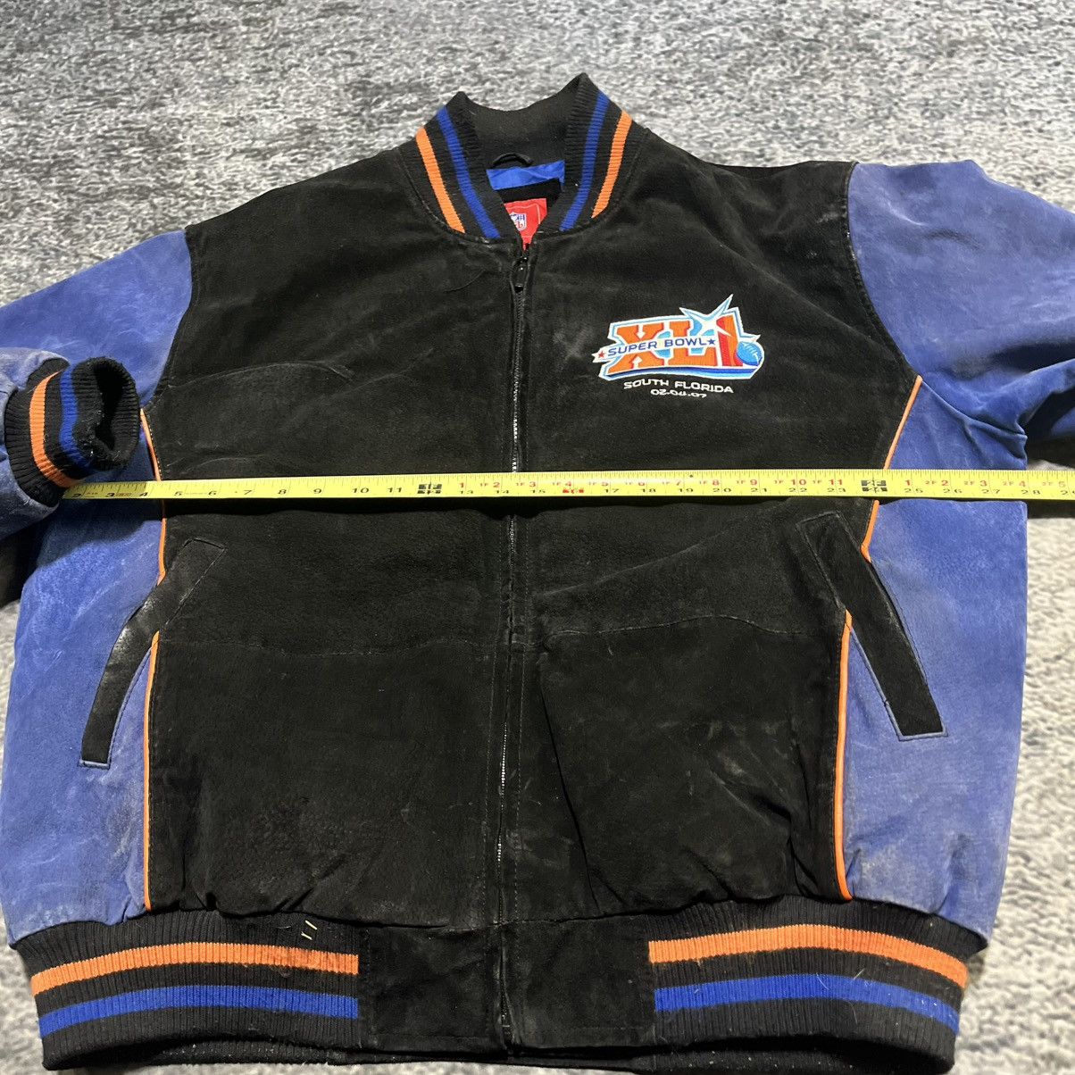 NFL Vintage 2007 Super XLI NFL Suede Leather Jacket Size XL Size US XL / EU 56 / 4 - 13 Thumbnail