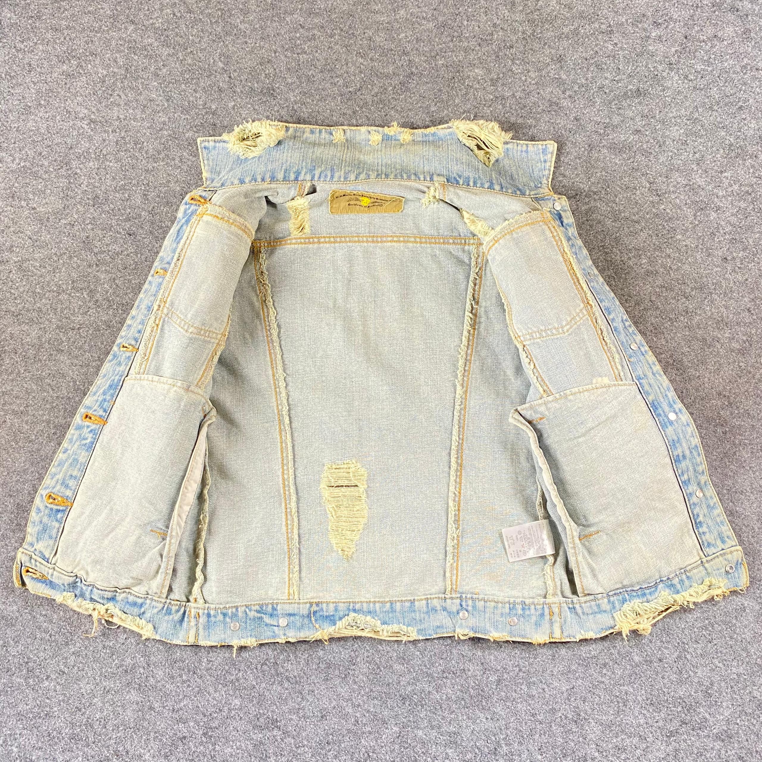 Issey Miyake Vintage 90s Us Marine Denim Jacket Size S / US 4 / IT 40 - 8 Thumbnail