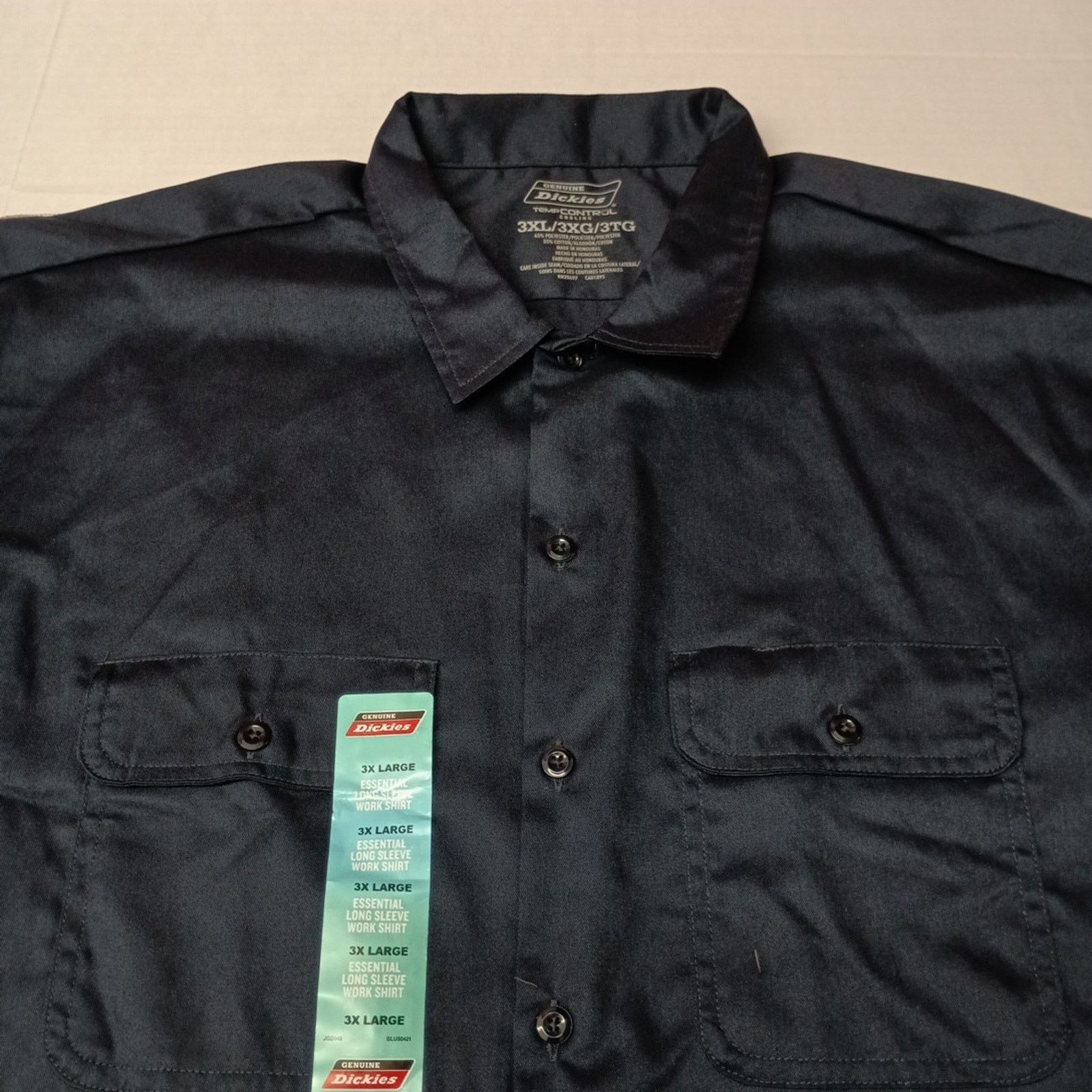Dickies Dickies Long Sleeve Essential Work Shirt Men Size 3XL Blue Size US XXL / EU 58 / 5 - 3 Thumbnail