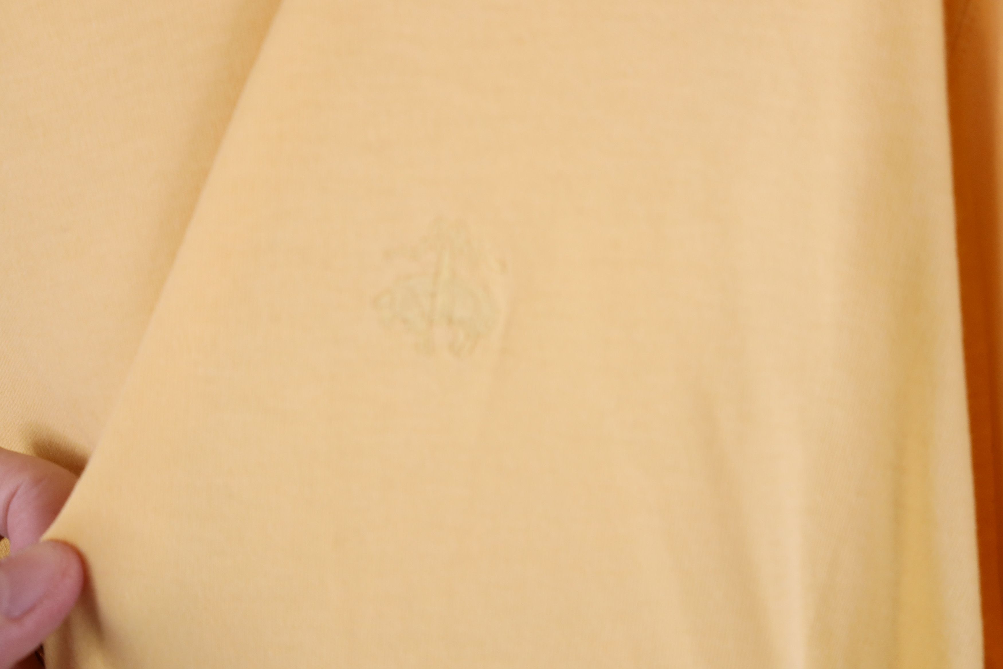 Brooks Brothers Vintage 90s Brook Brothers Turtleneck T-Shirt Yellow Cotton Size US L / EU 52-54 / 3 - 6 Thumbnail