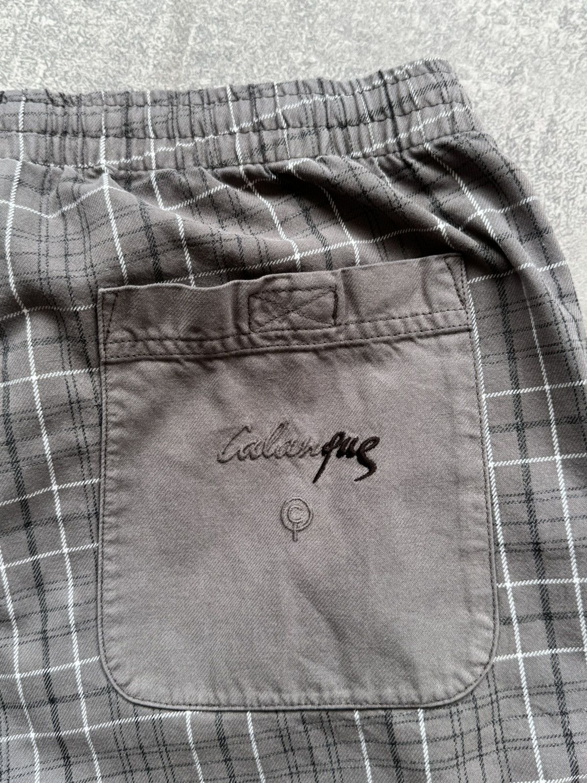 Japanese Brand Vintage Think Pink Climbing Checkered Patchwork Cotton Pants Size US 34 / EU 50 - 8 Thumbnail