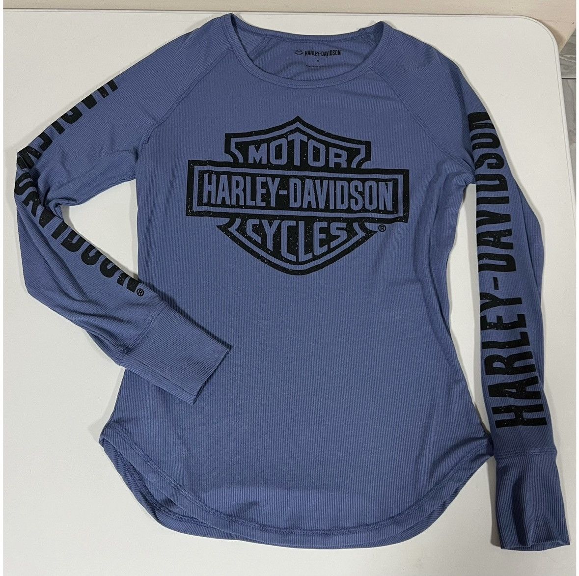 Harley Davidson Harley Davidson Logo Long Sleeve T-Shirt Top Tee Size S 🏍️✨ Size US S / EU 44-46 / 1 - 1 Thumbnail