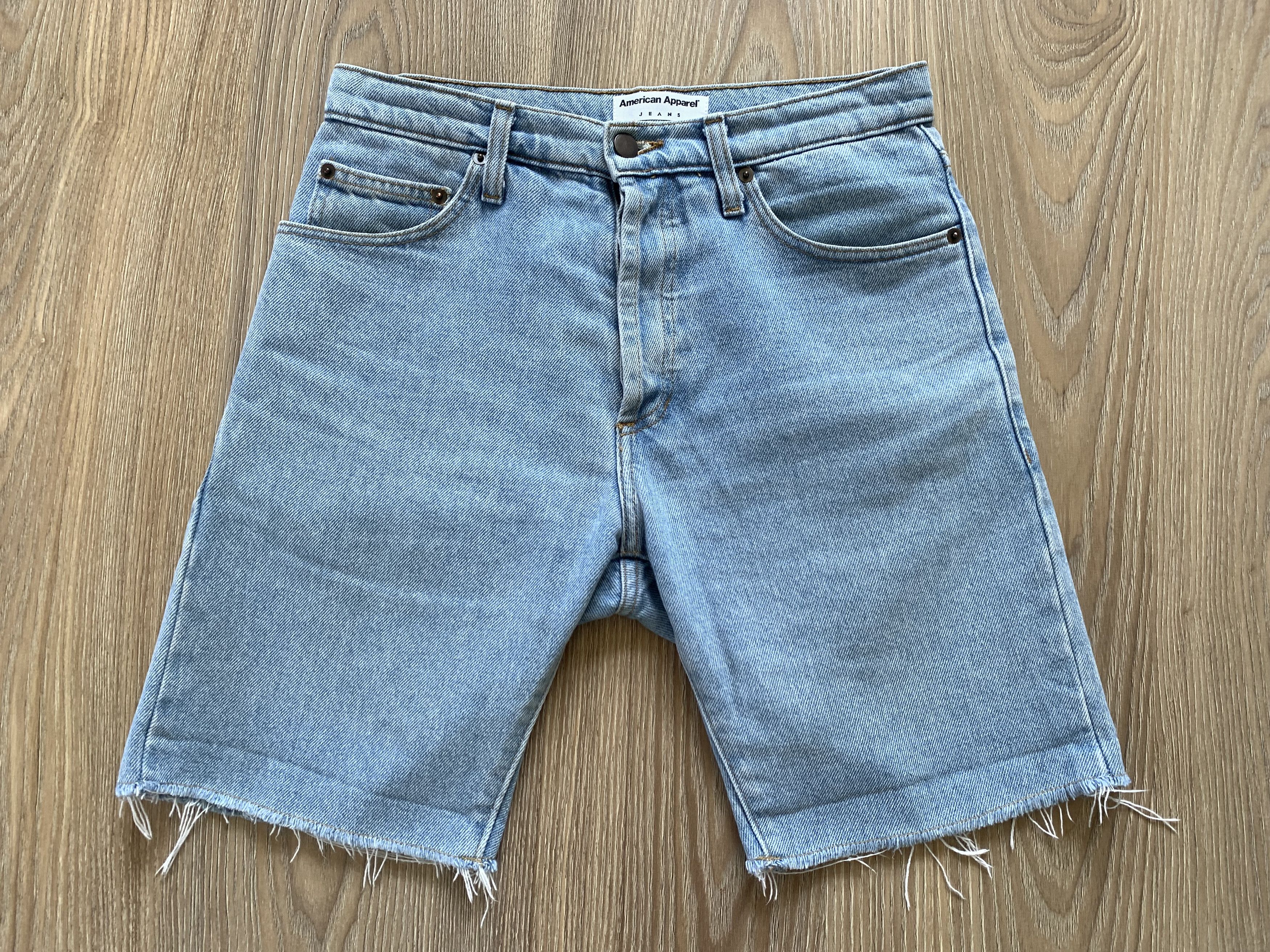 American Apparel American Apparel Light Blue Denim Shorts Size US 29 - 2 Thumbnail