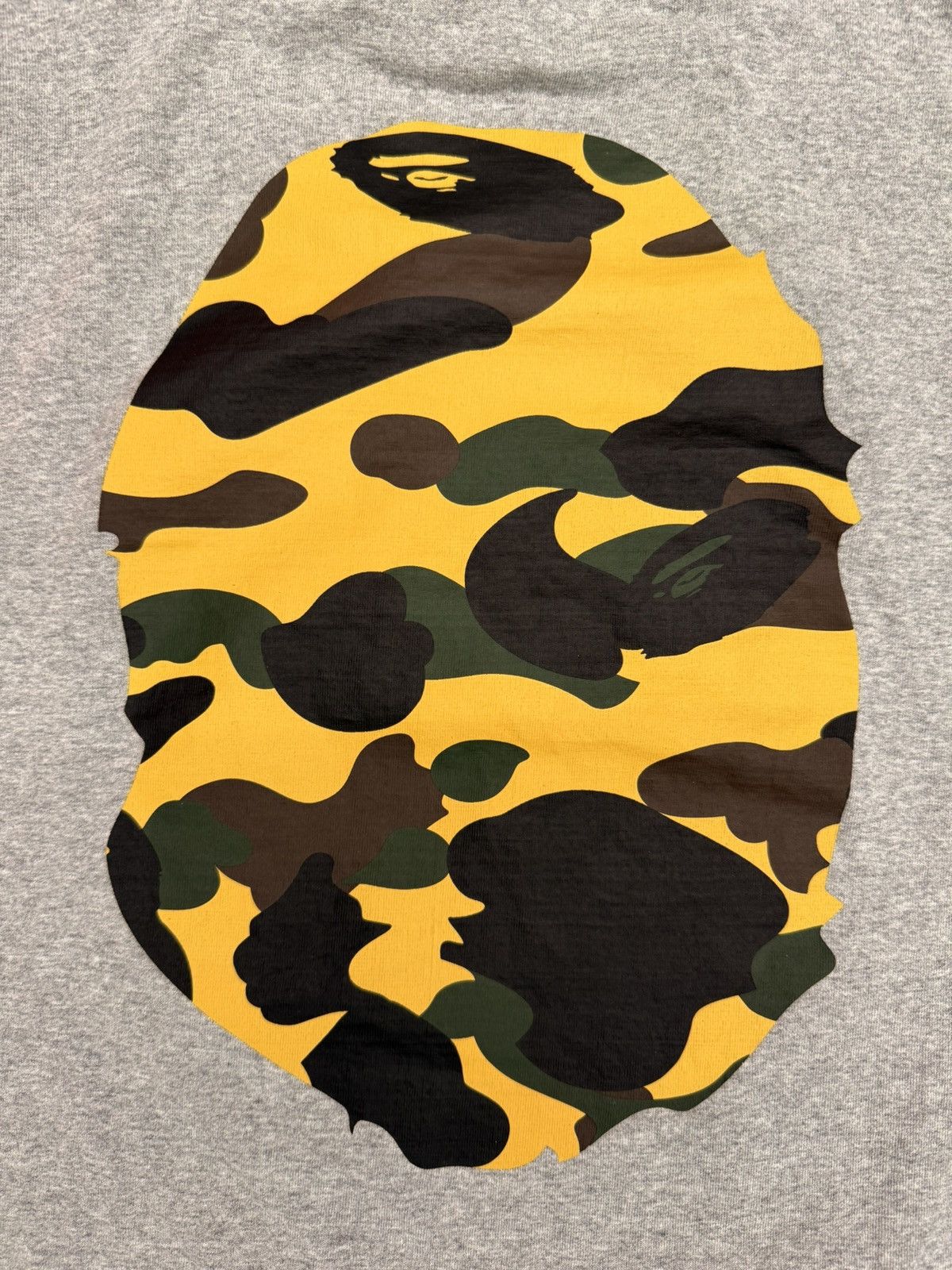 Bape SS19 A Bathing Ape Bape 1st Camo Big Head Ape Tee Size US XXL / EU 58 / 5 - 9 Thumbnail