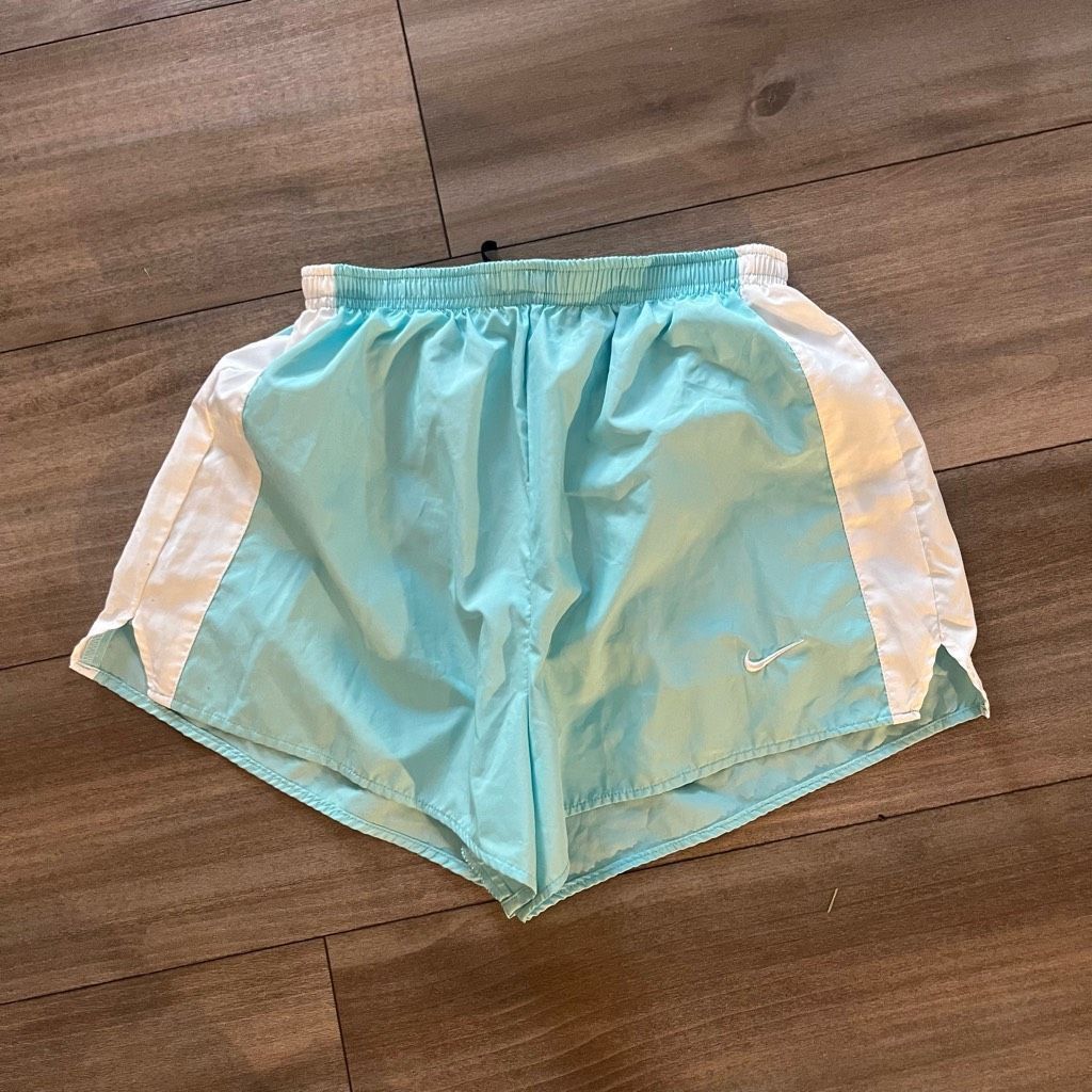Nike Nike Y2K Blue Athletic Workout Shorts Women Small Bin C-100 Size 26" / US 2 / IT 38 - 1 Thumbnail