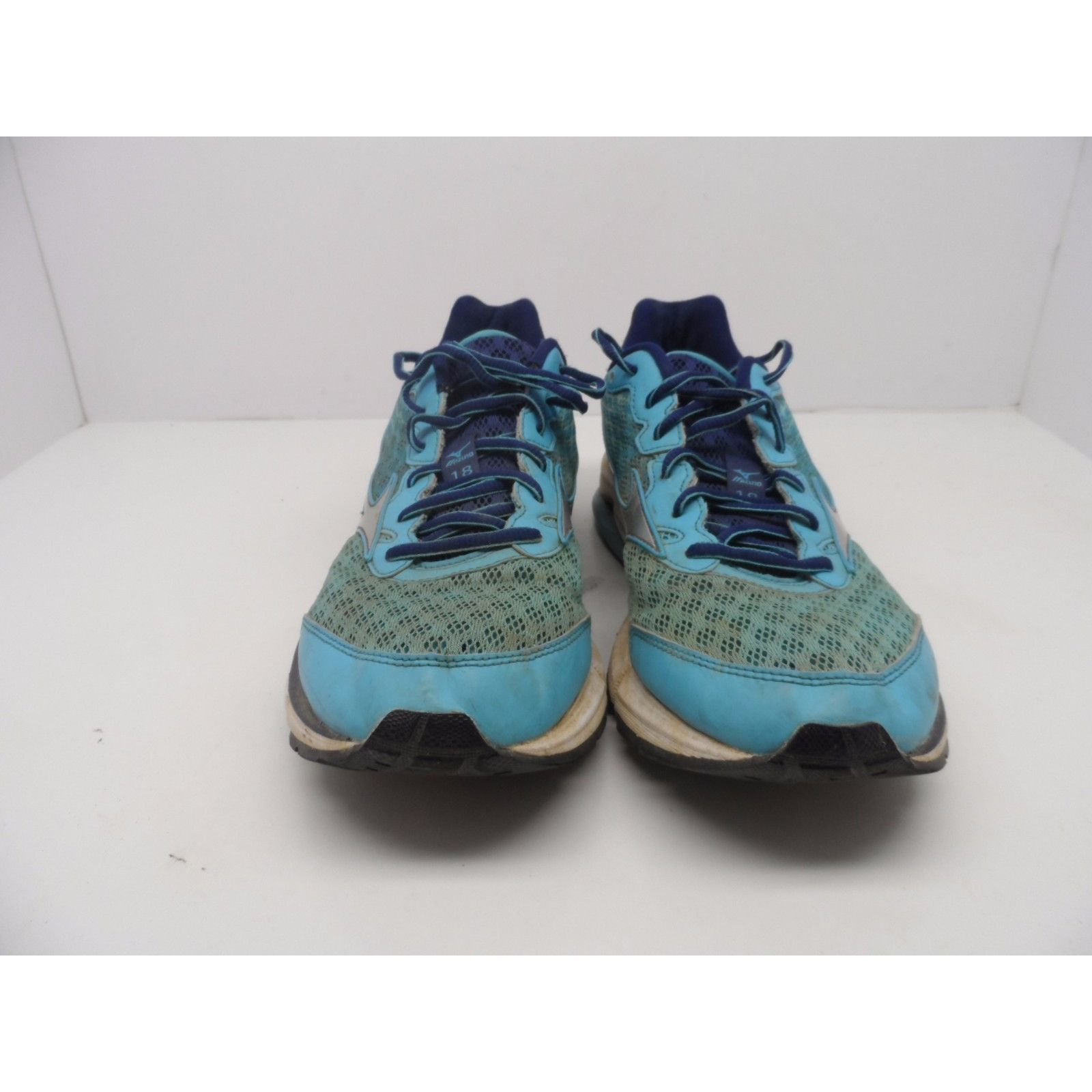 Mizuno Mizuno Women's Wave Rider 18 Running Shoe Blue 10.5M Size US 10.5 / IT 40.5 - 2 Thumbnail