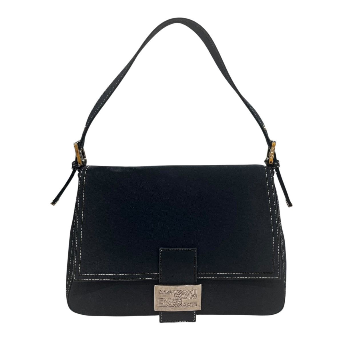 Fendi Denim Mama Shoulder Bag in Blue, Women's