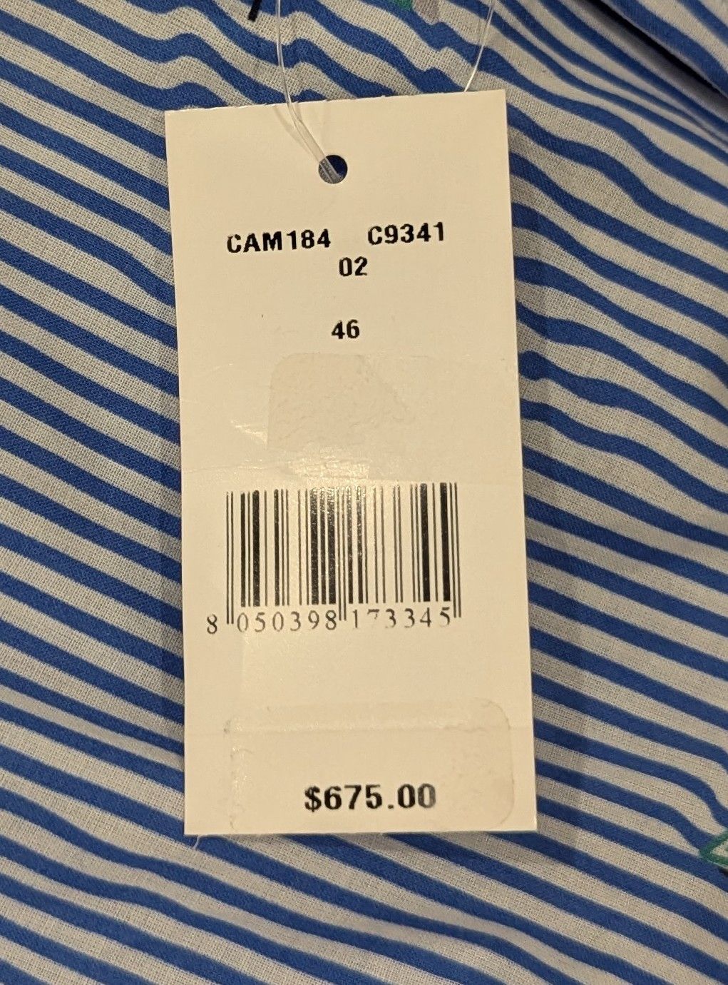 Isaia ISAIA Kayak Striped SS Button Up Shirt Light Blue 46 US 18 Size US XXL / EU 58 / 5 - 10 Thumbnail