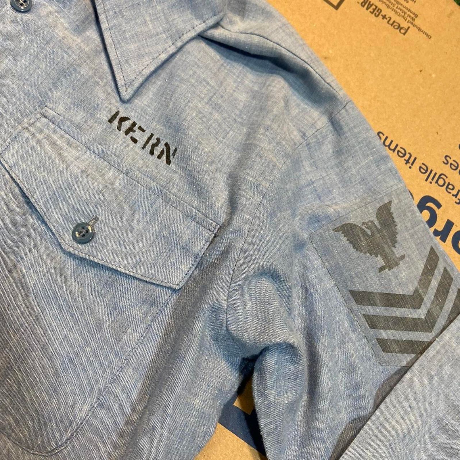 Hanes Military button up shirt Size US M / EU 48-50 / 2 - 4 Thumbnail