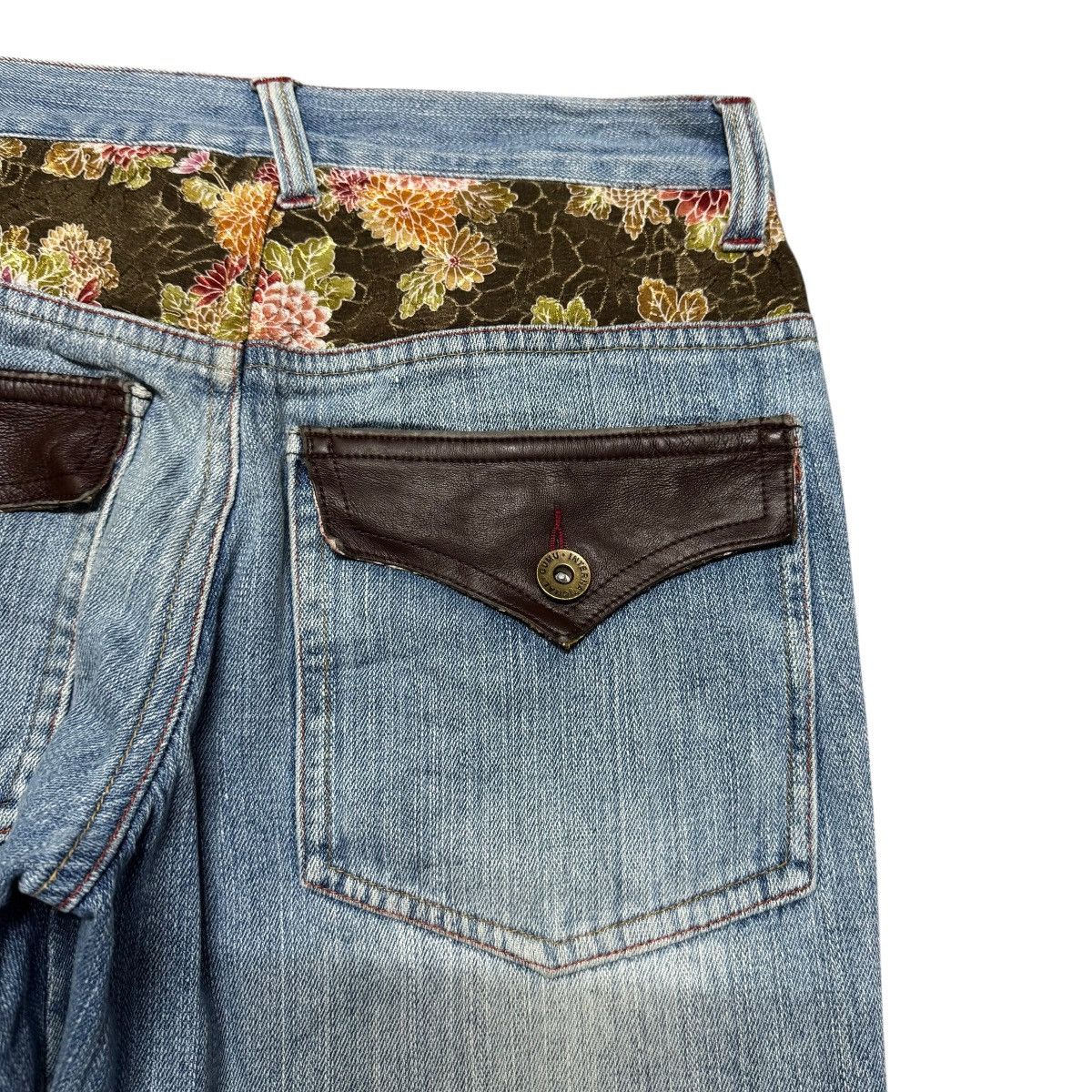 Karakuri Tamashii GUMU Denim Sakura Japan Jeans Size US 31 - 11 Thumbnail
