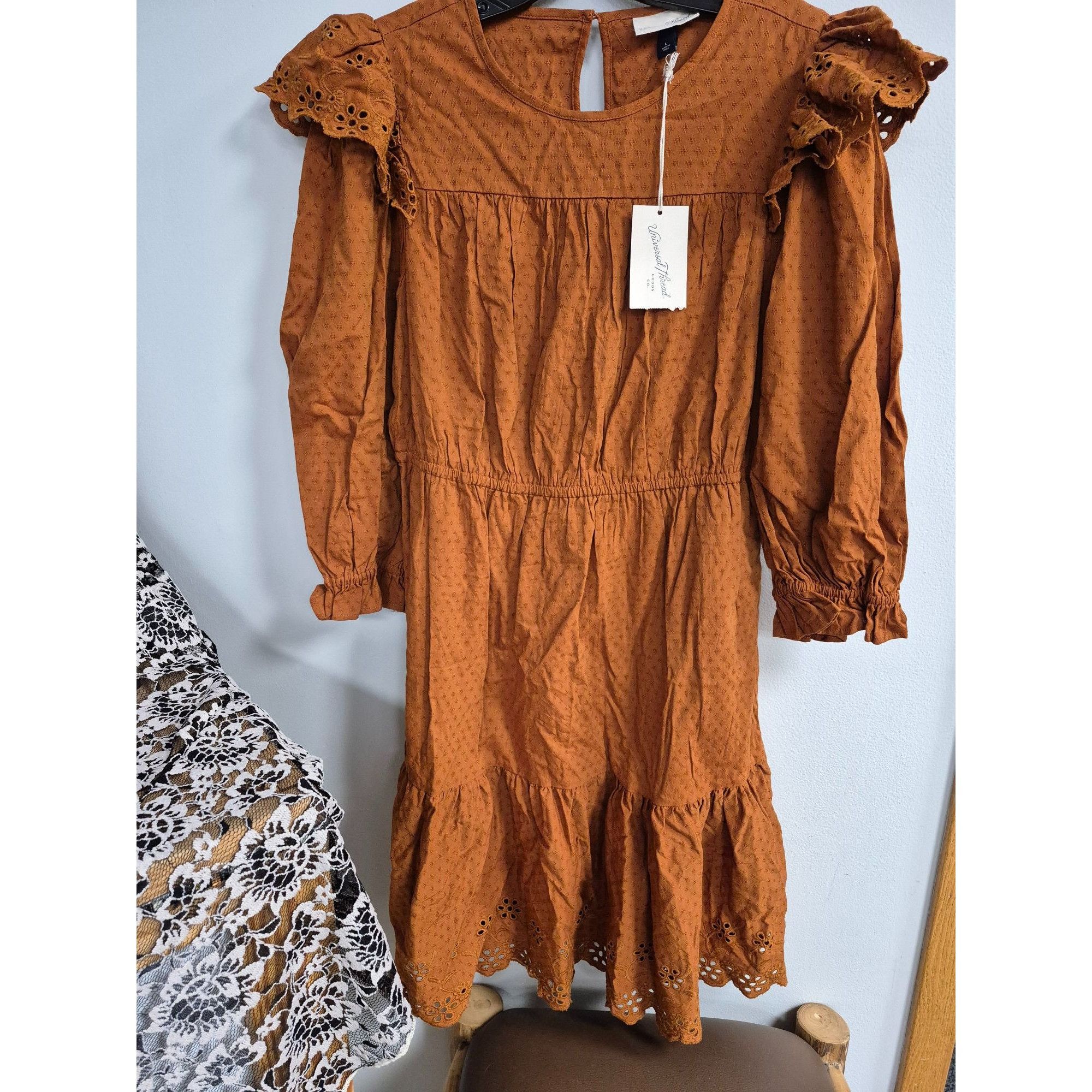 Other Women's Ruffle Long Sleeve Ruffle Dress - Universal Thread B Size L / US 10 / IT 46 - 2 Thumbnail