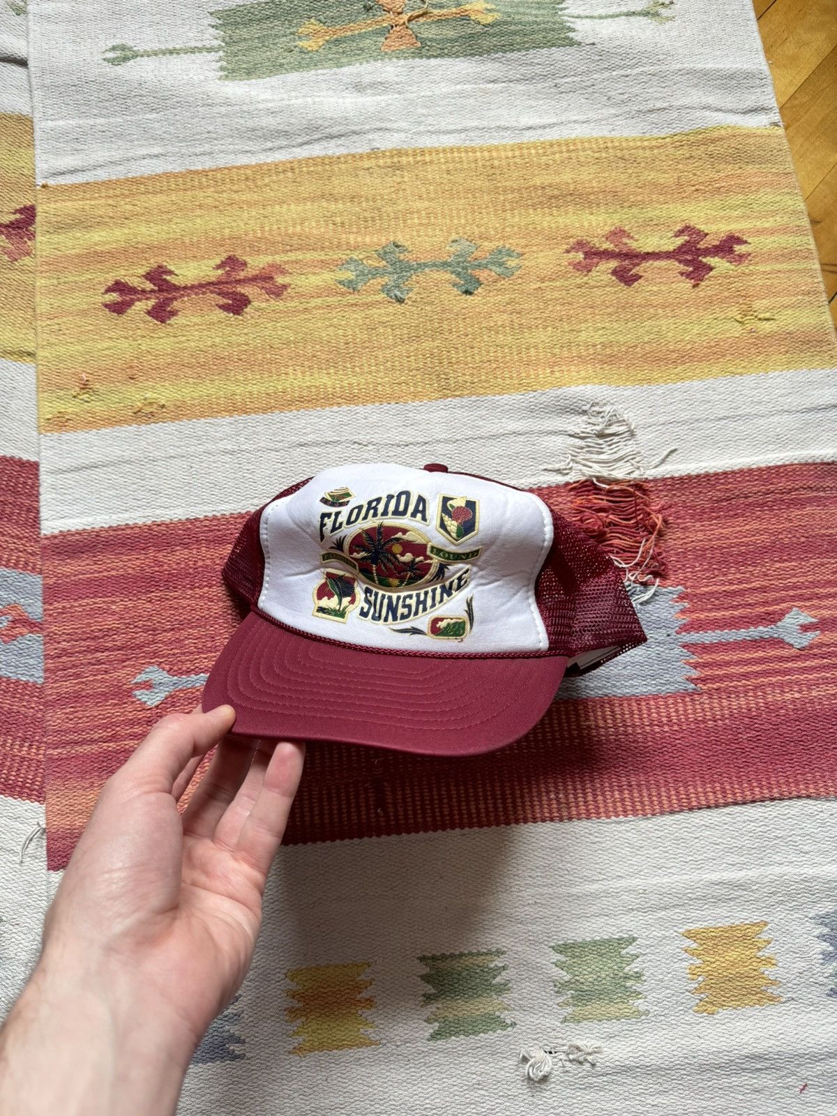 Other Vintage 90’s Florida USA Sunshine Trucker Hat Size ONE SIZE - 3 Thumbnail