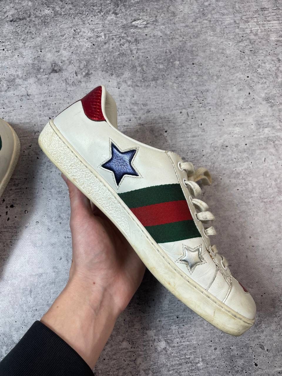 Gucci Gucci Ace Stars Low Top Sneakers Shoes Y2K Size US 7 / IT 37 - 6 Thumbnail