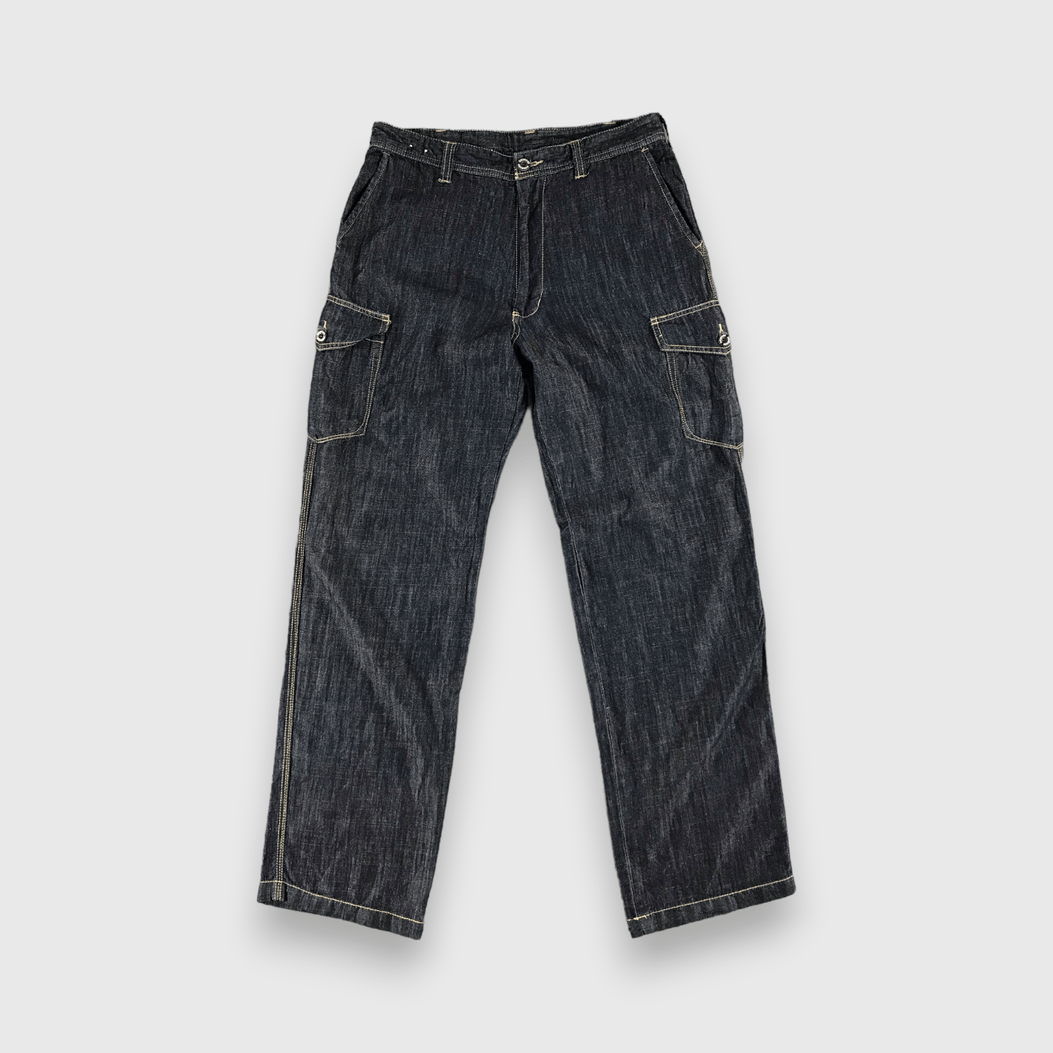 Japanese Brand Evenriver Denim Multi Pocket Denim Cargo Pant-J187 Size US 32 / EU 48 - 1 Thumbnail