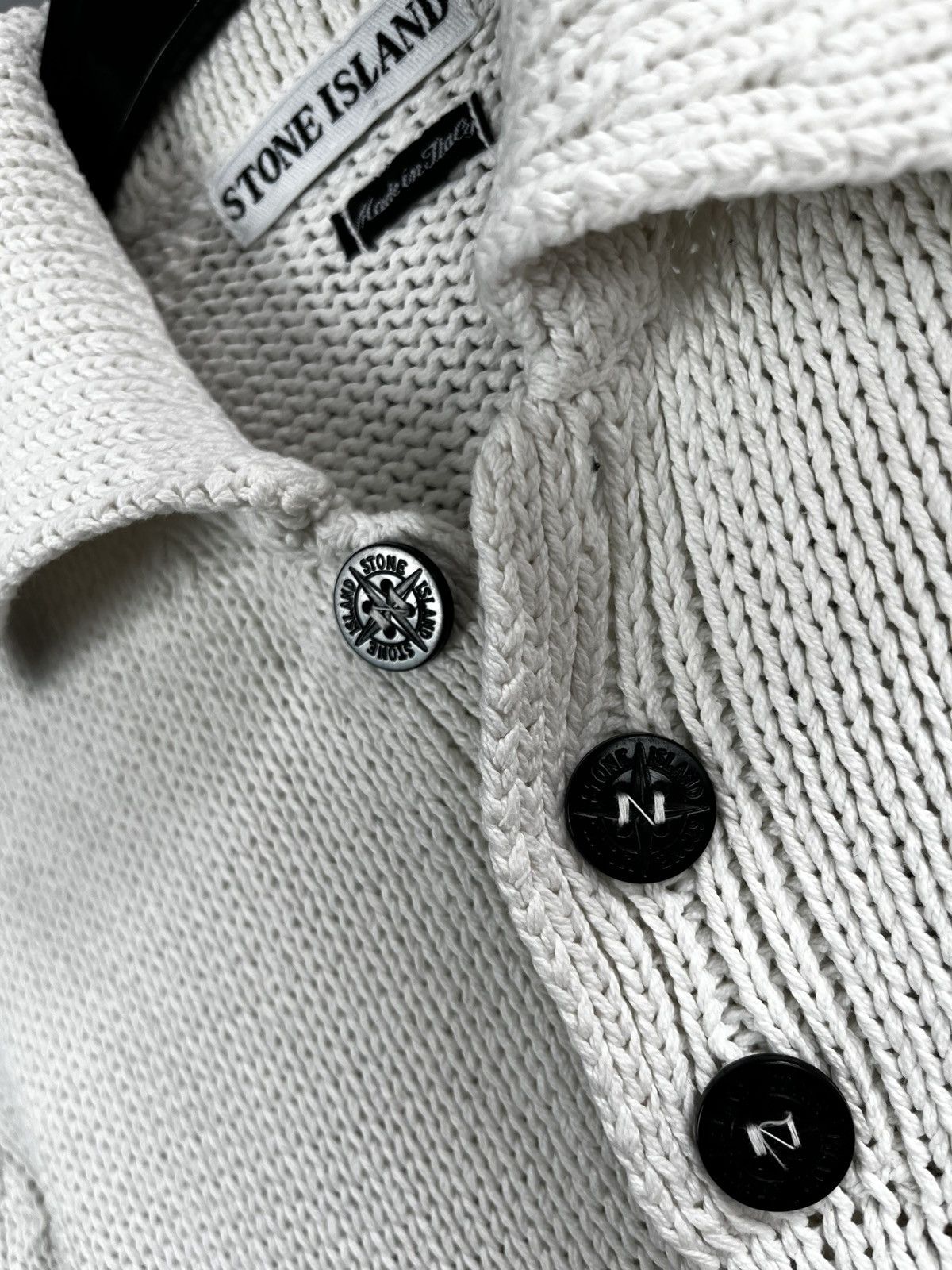 Stone Island × Vintage Stone Island SS 1998 Half Button Knit Size US S / EU 44-46 / 1 - 8 Thumbnail